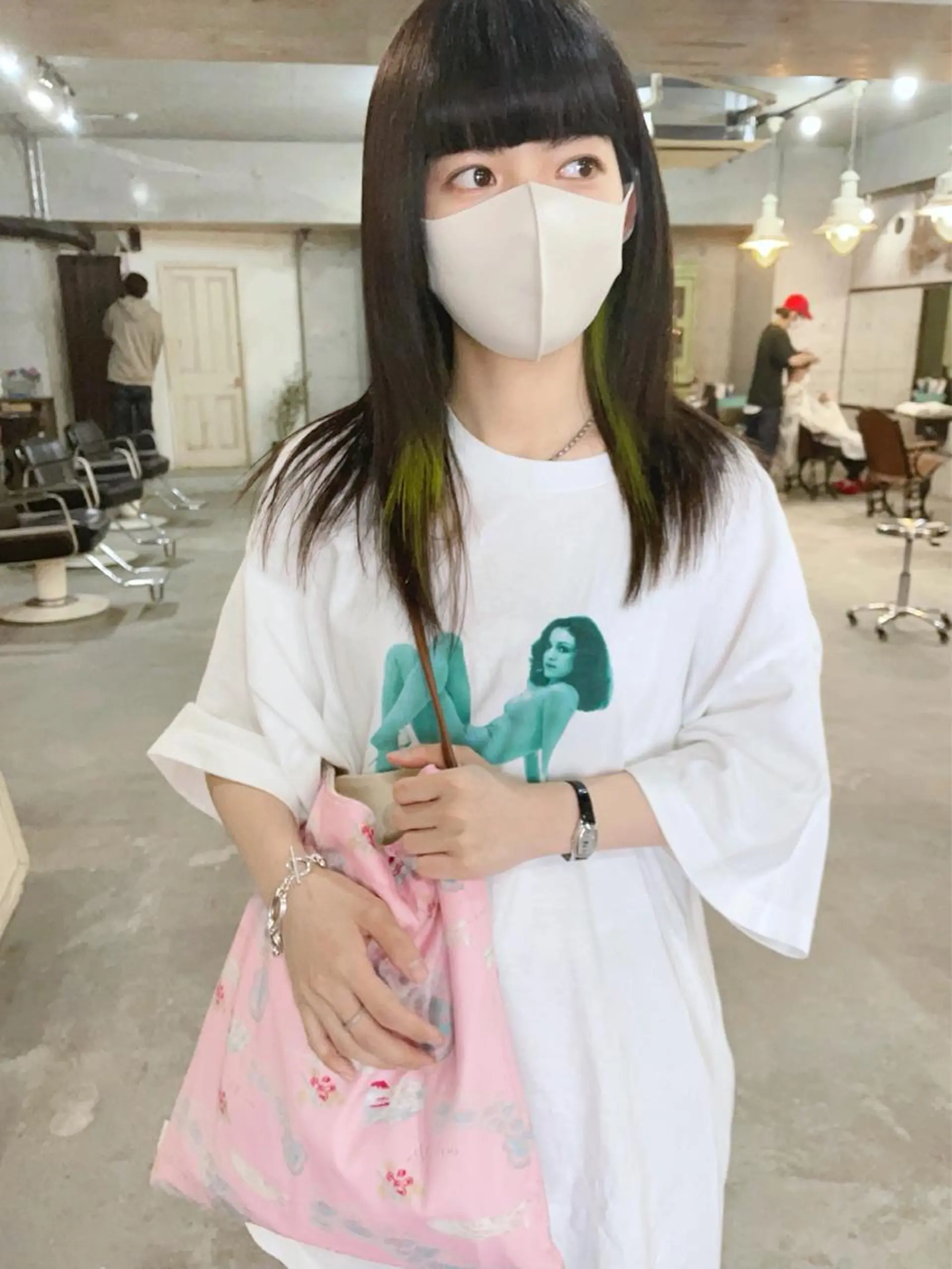 セミロング カラー ヘアカラー トリートメント 南堀江 möwen ( メーヴェ )所属・mowen RUIのヘアスタイル