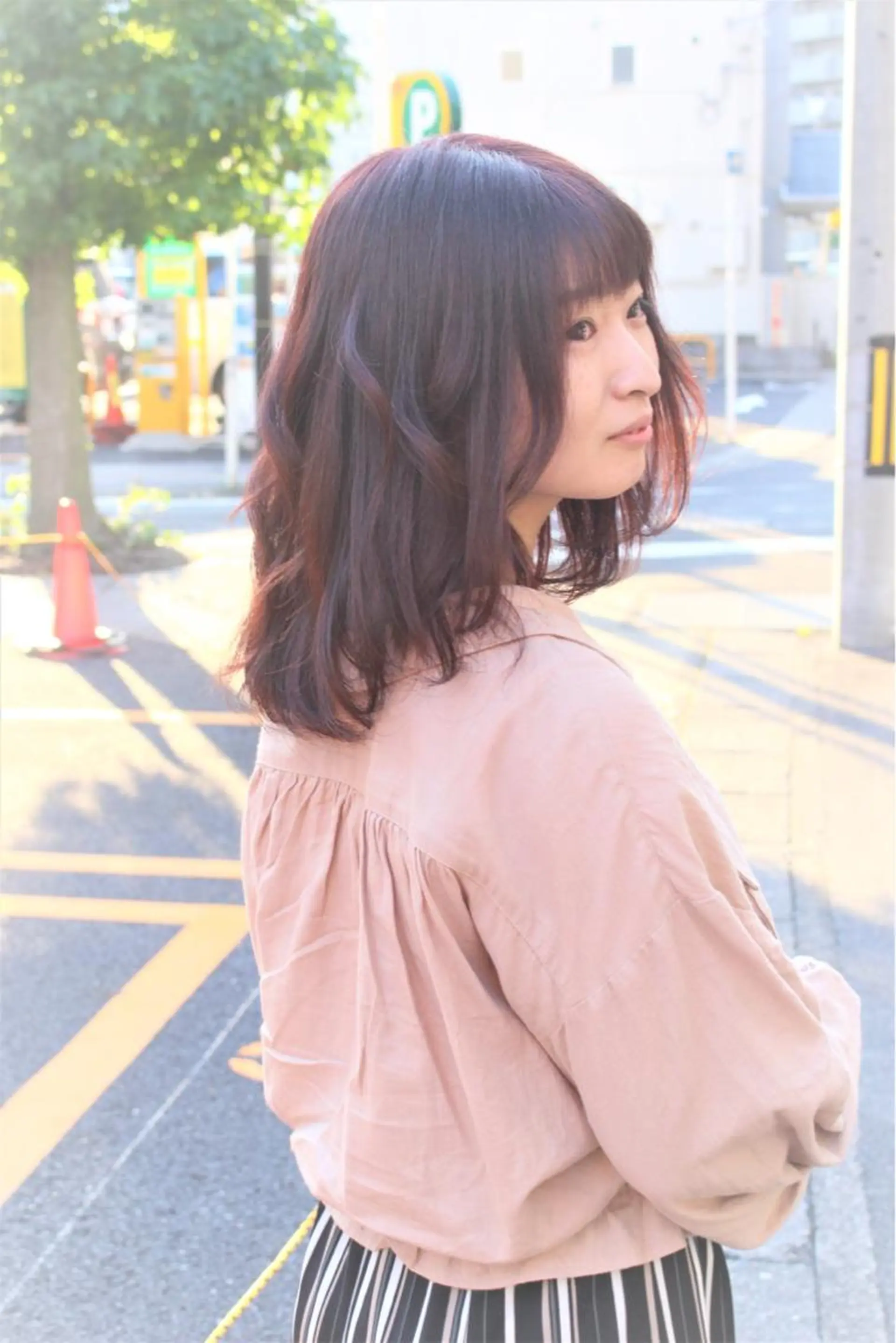 ミディアム カラー グラデーションカラー ピンクカラー ヘアカラー 野呂 隼人のヘアスタイル