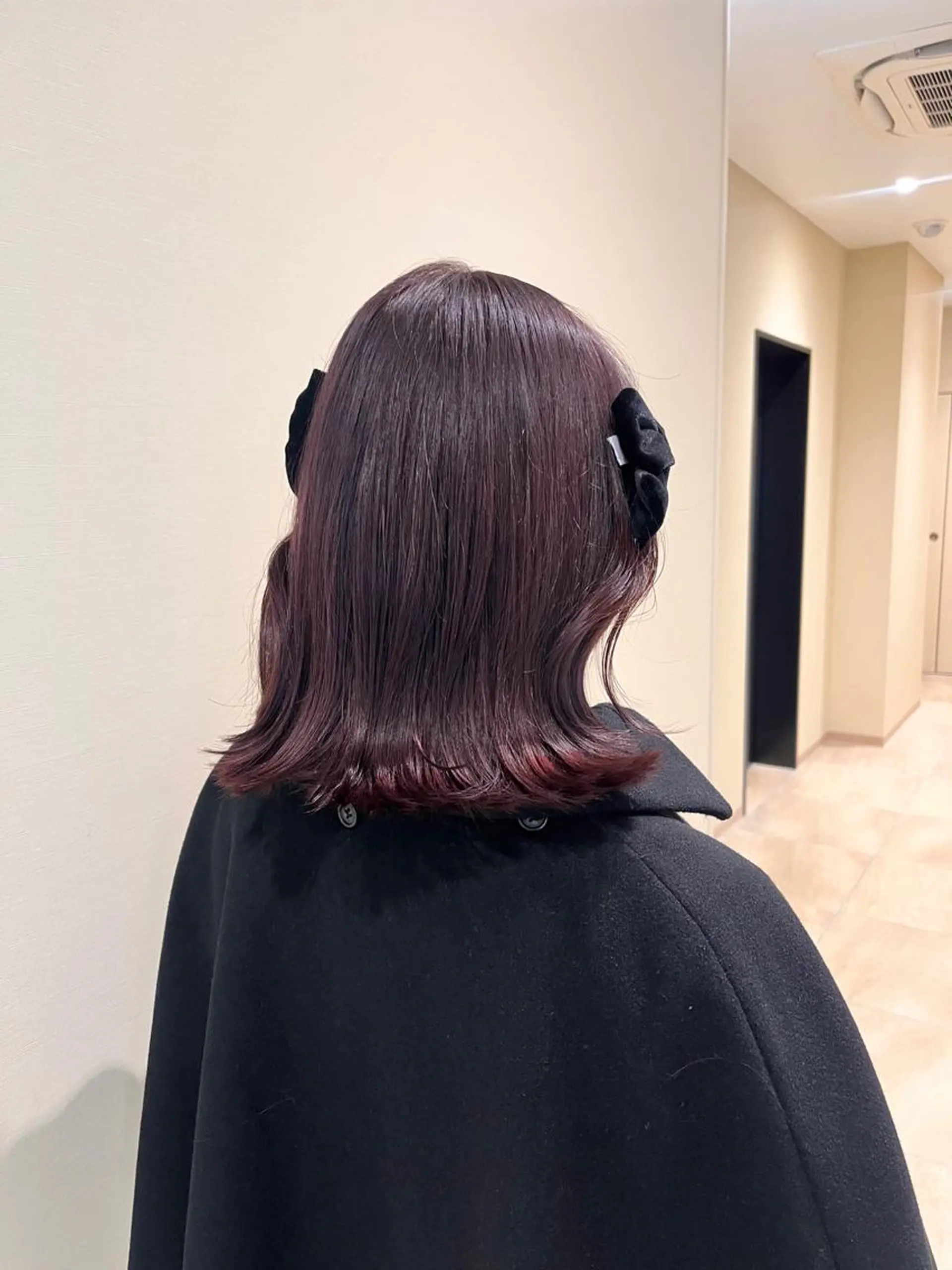 ミディアム ヘアカラー トリートメント ヘアセット RIKO👼🏻💓 韓国ガーリーのヘアスタイル