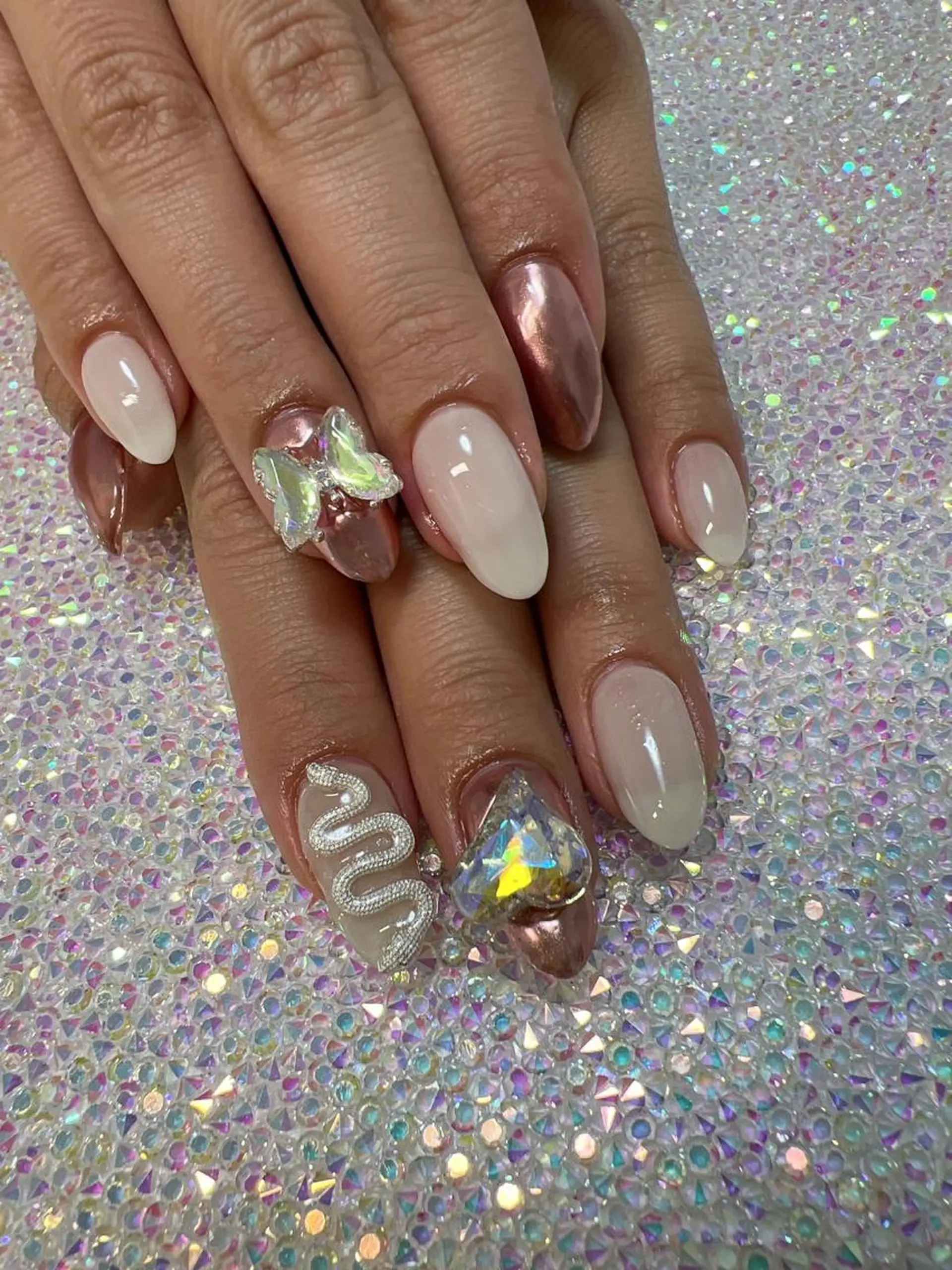 ネイル ミラーネイル coco nailのネイルデザイン