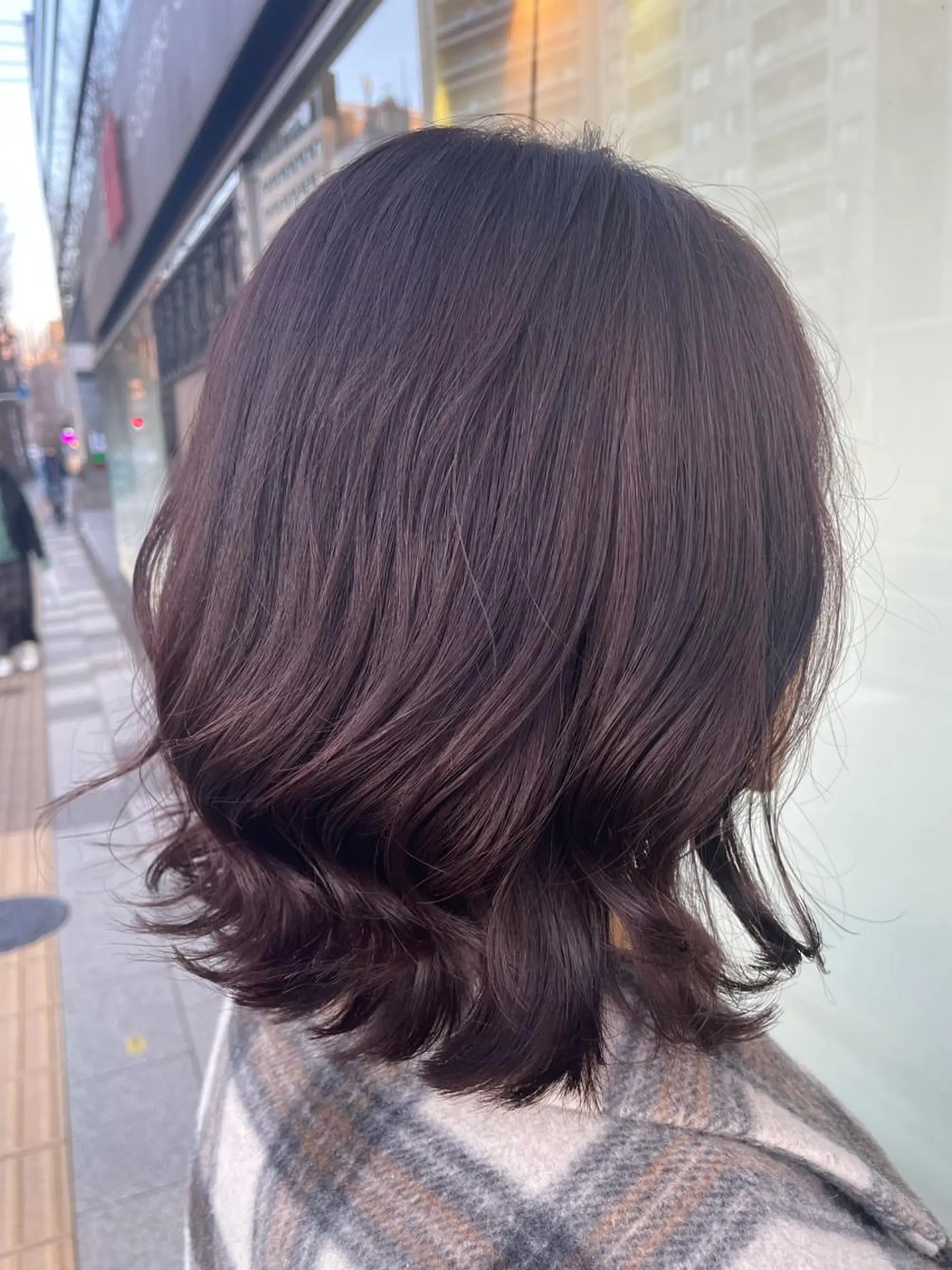 ミディアム カラー バイオレットカラー 🍒暖色カラー /やぎふうか🍒のヘアスタイル