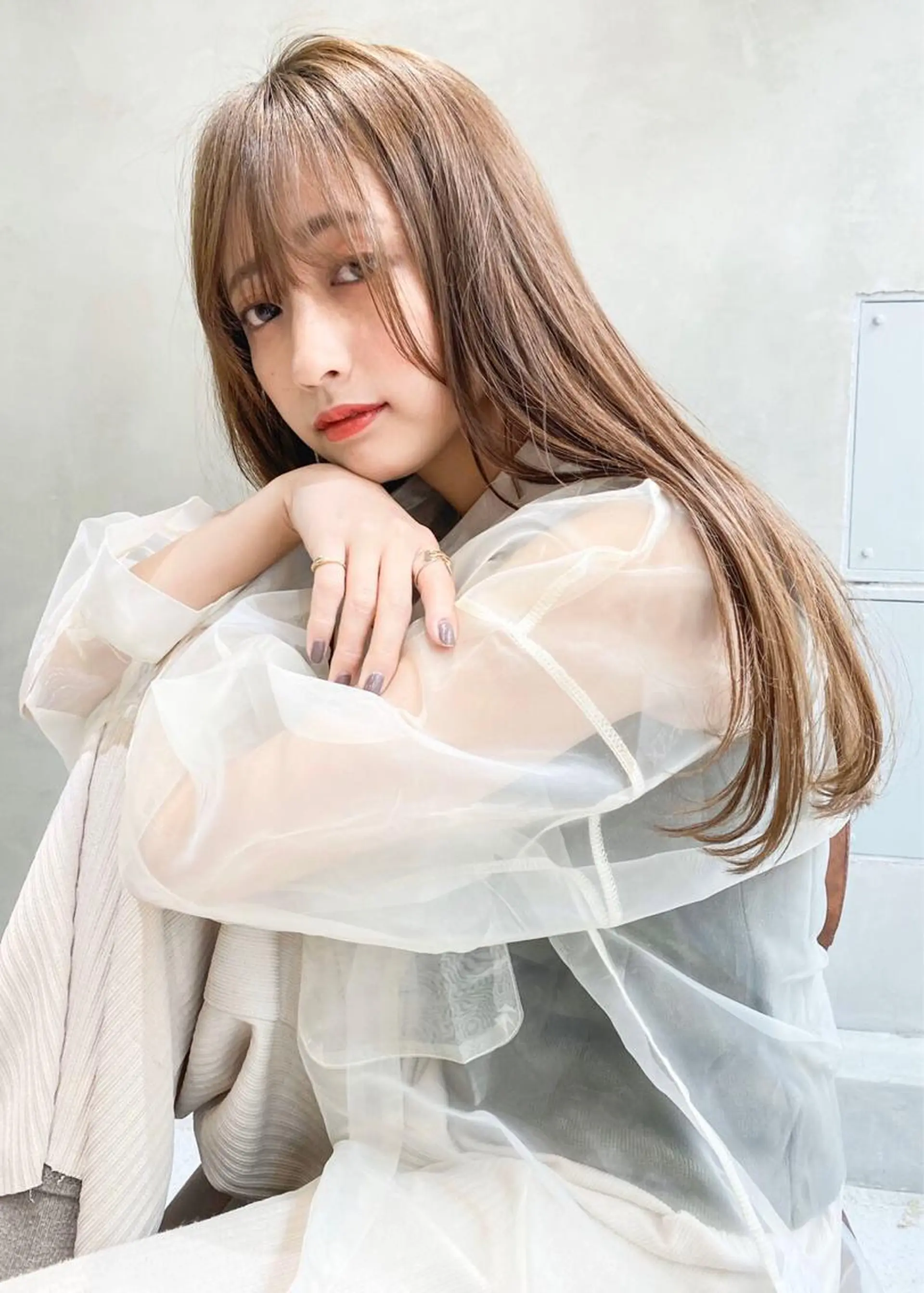 ロング カラー 縮毛矯正 トリートメント Steelo  渋谷所属・✴︎赤み除去カラー daichi✴︎のヘアスタイル