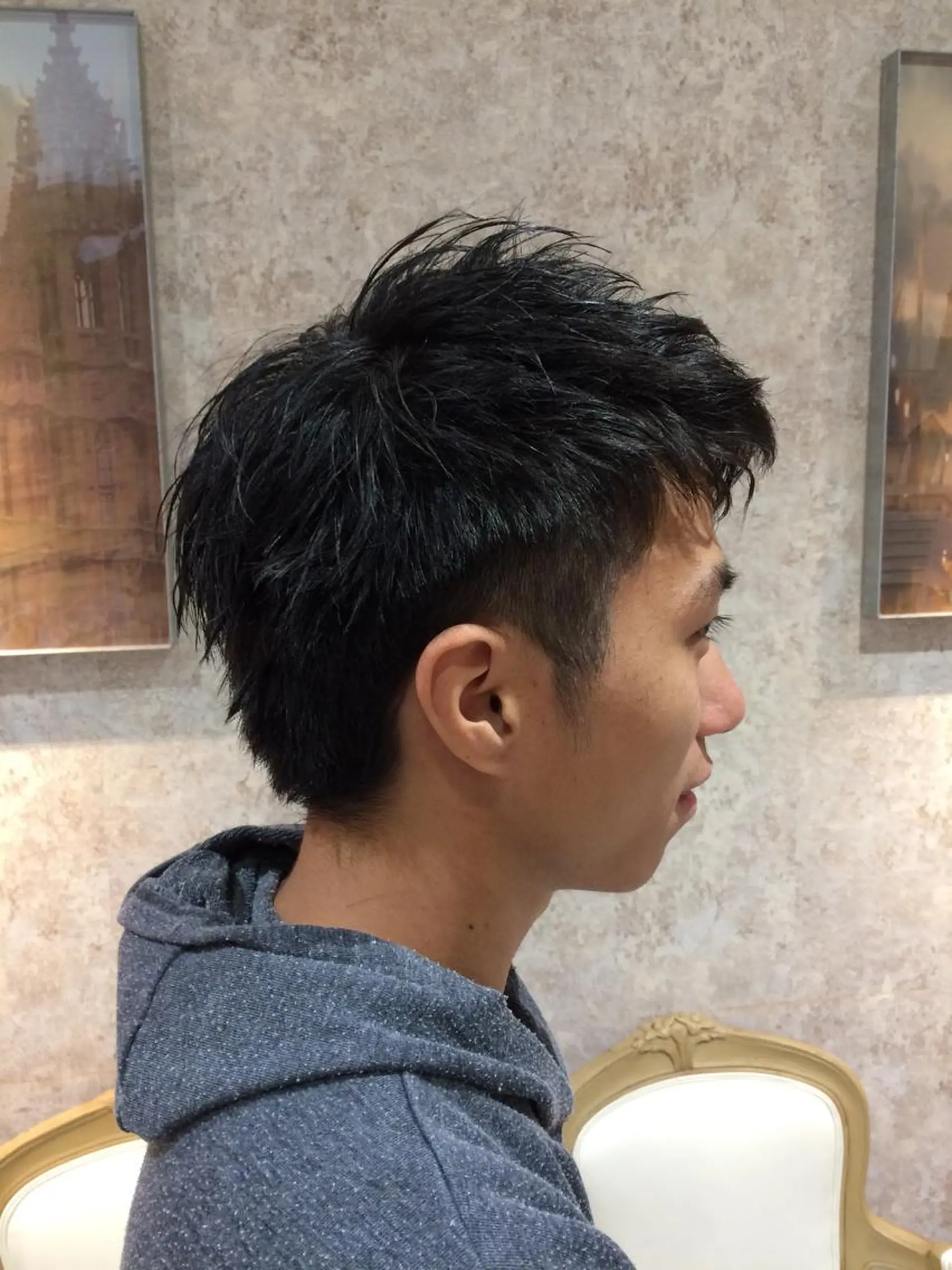 メンズ Kobayashi ハイライト/ショートのヘアスタイル