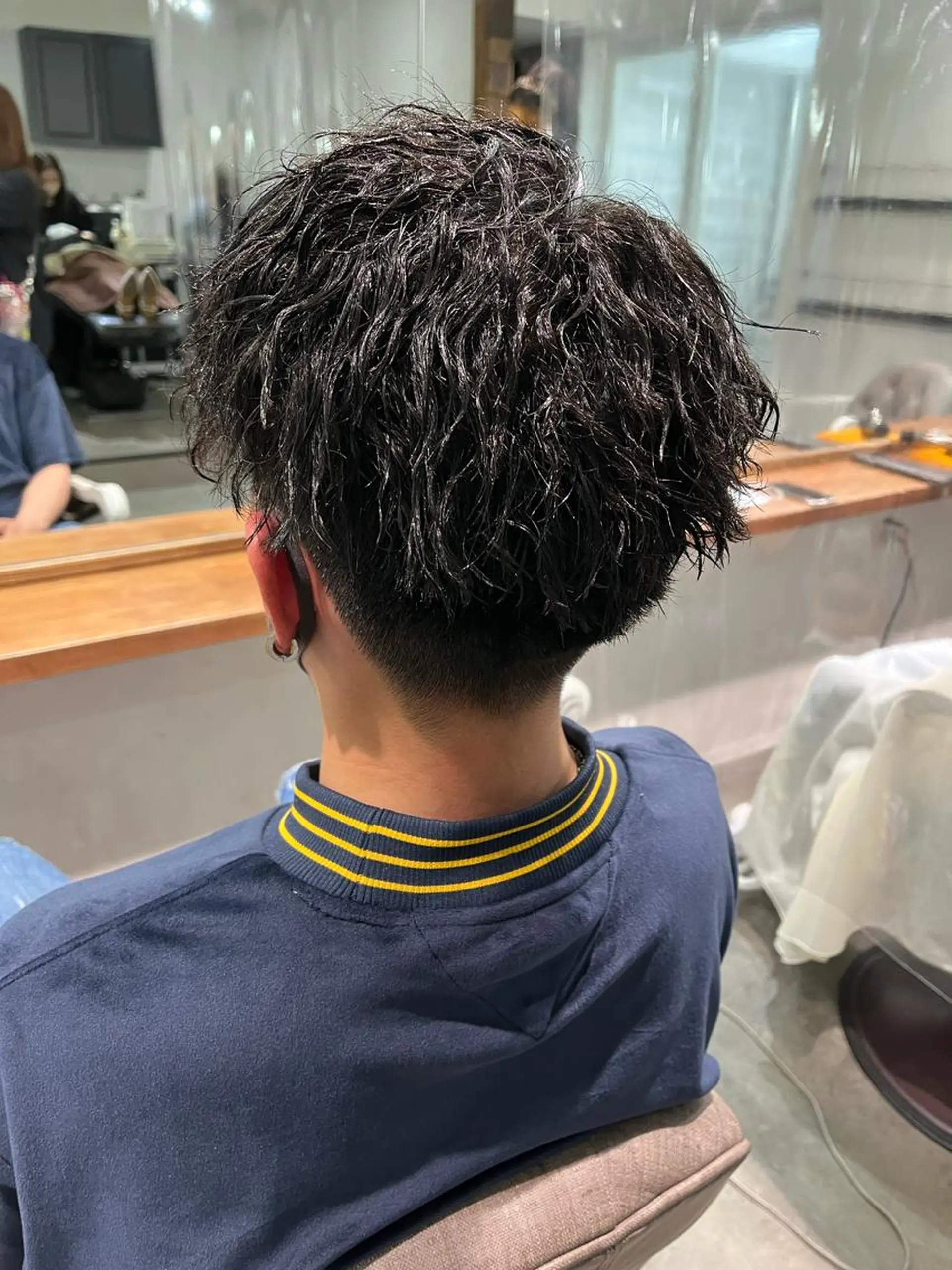 ショート パーマ メンズ アイブロウ メンズパーマ メンズツイストパーマ ツイストパーマ 京都駅メンズカット/ パーマ/Keigoのヘアスタイル