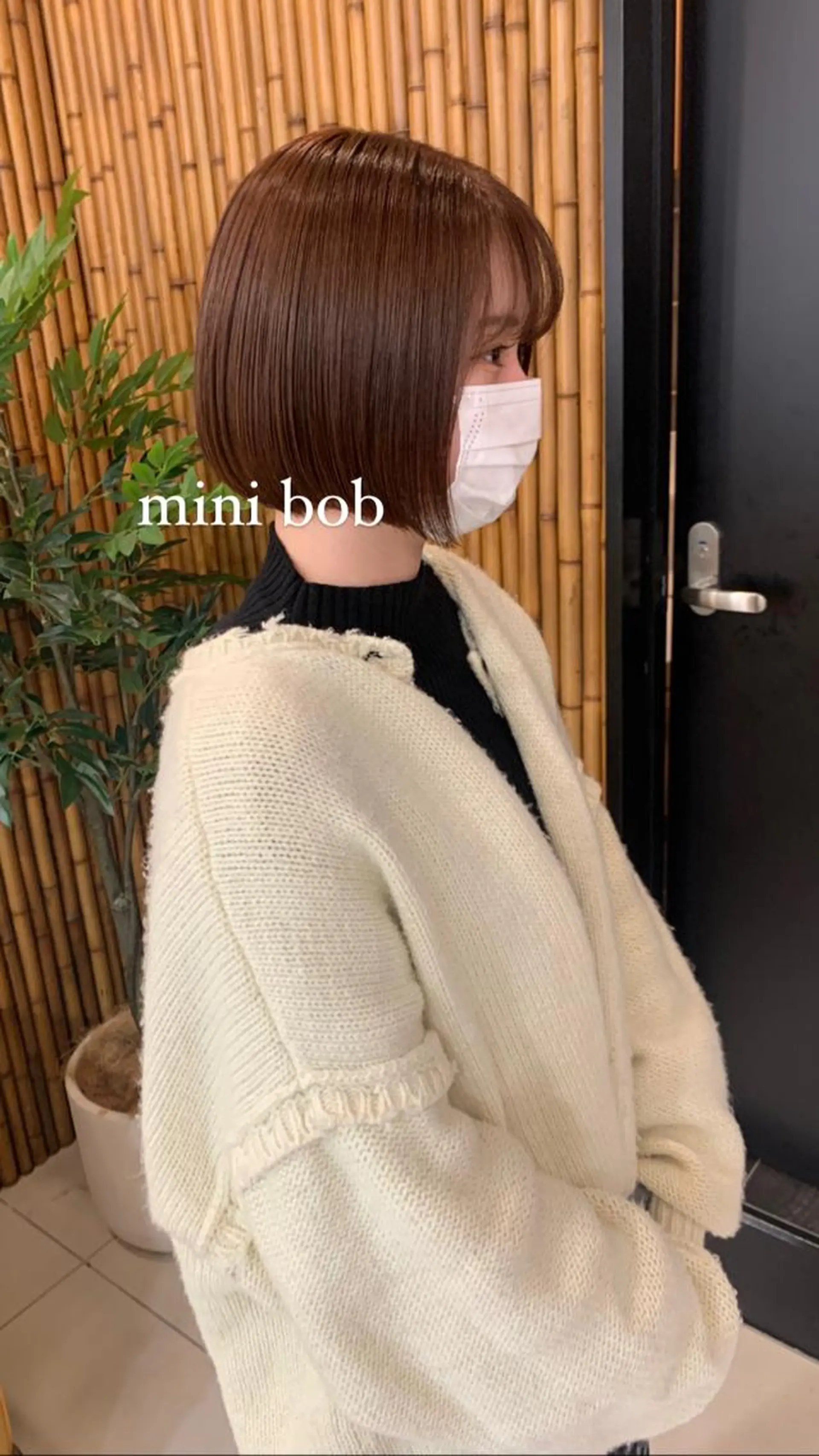 ショート ボブ ヘアカラー トリートメント 山下恋佳/矢場町/ ブリーチ/ショートのヘアスタイル