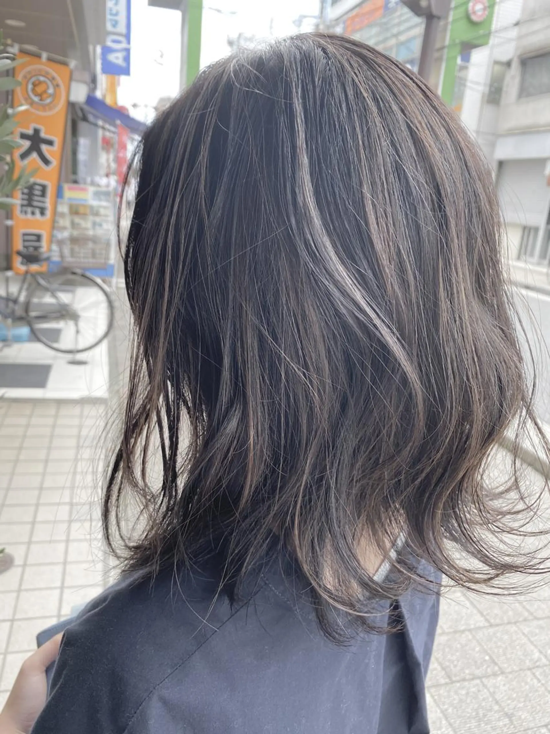ロング カラー パーマ ヘアアレンジ ブリーチ 透明感カラー ハイライトカラー ボブ くせ毛 増子 幹樹のヘアスタイル