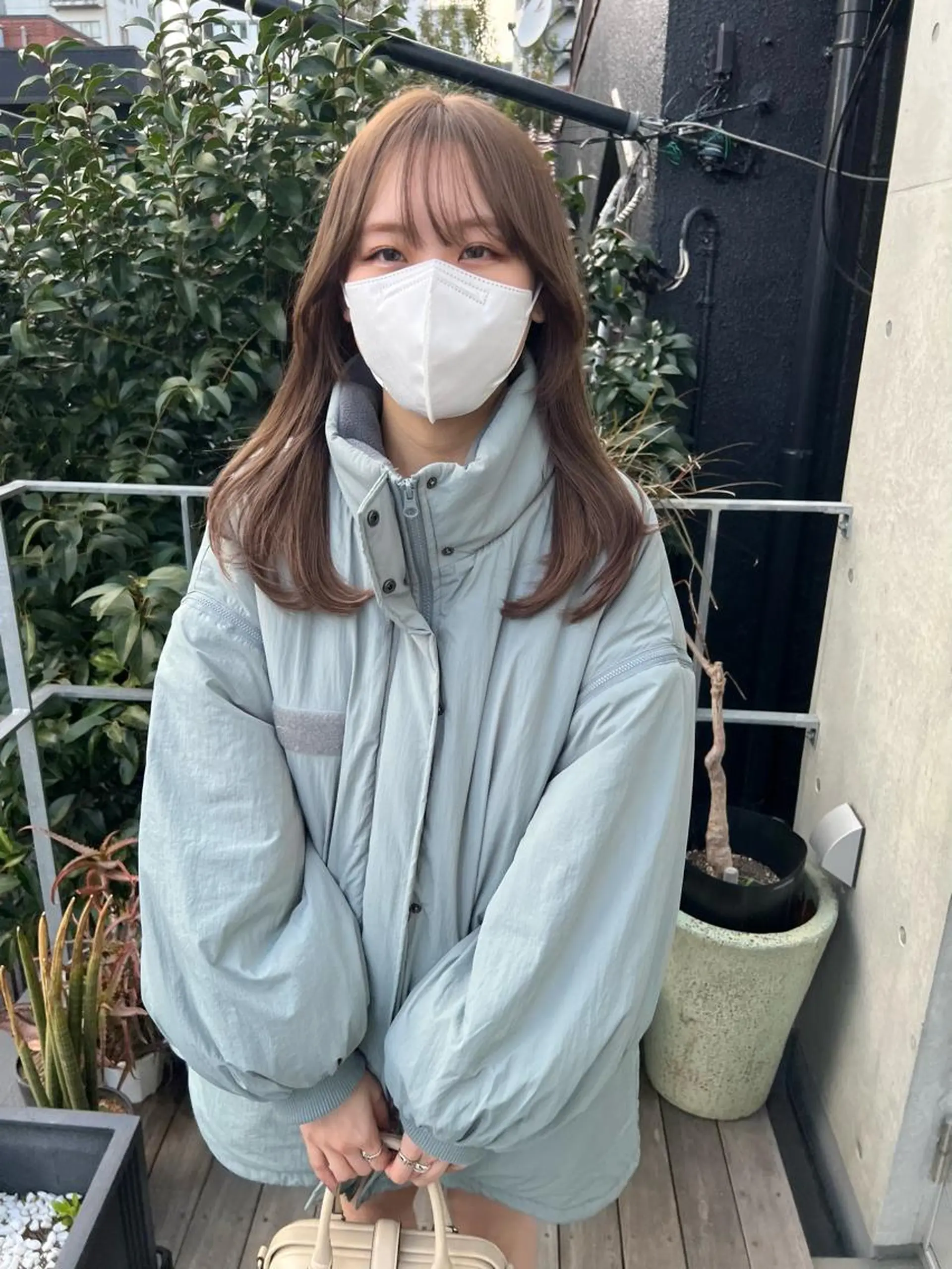 ミディアム カラー ブリーチ カット 縮毛矯正 sakoda shunkiのヘアスタイル