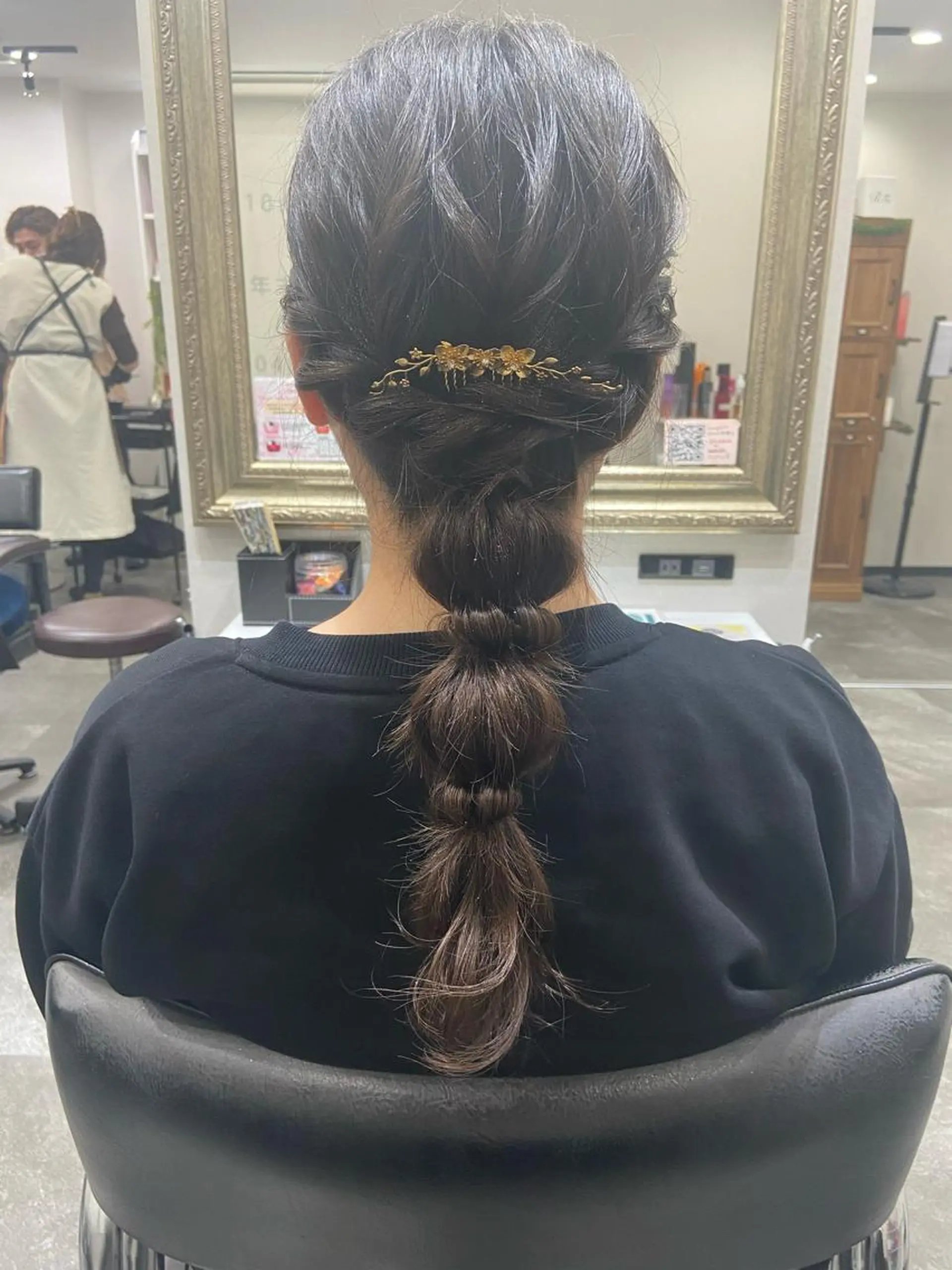 セミロング ヘアアレンジ 籾木 美優のヘアスタイル