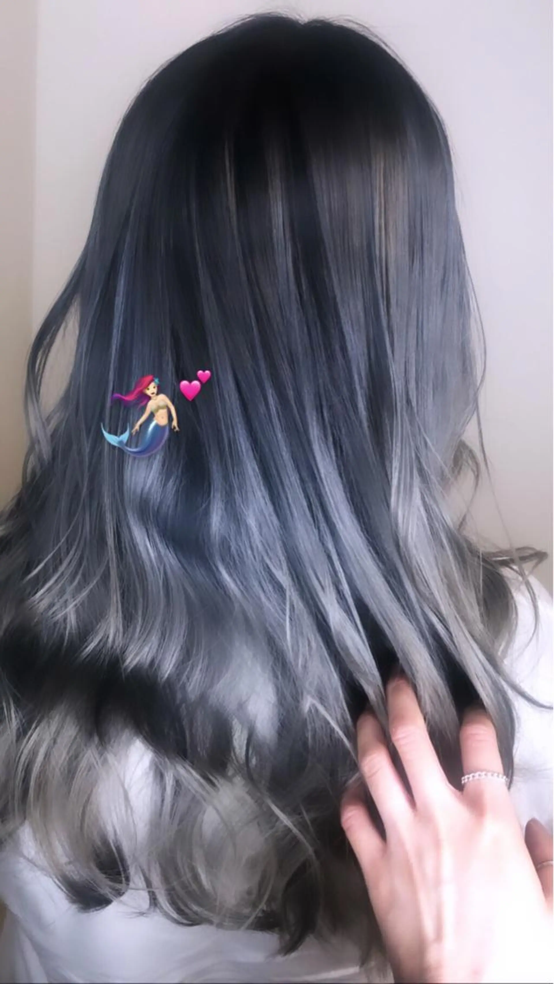 セミロング カラー ウルフカット／吉村 桃子のヘアスタイル