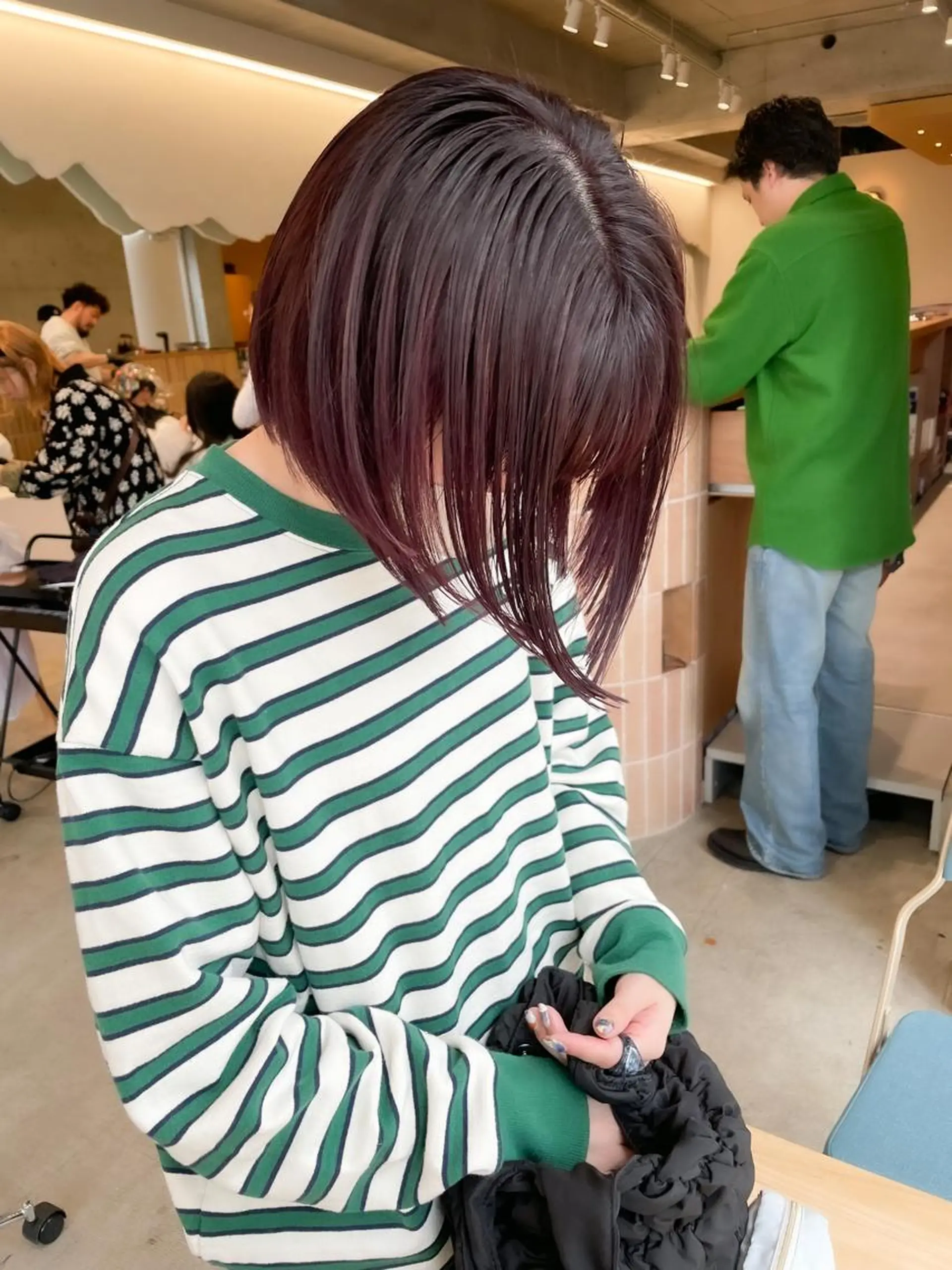 ショート カラー ヘアアレンジ ミニボブ/ブリーチ 🌈MISATOのヘアスタイル