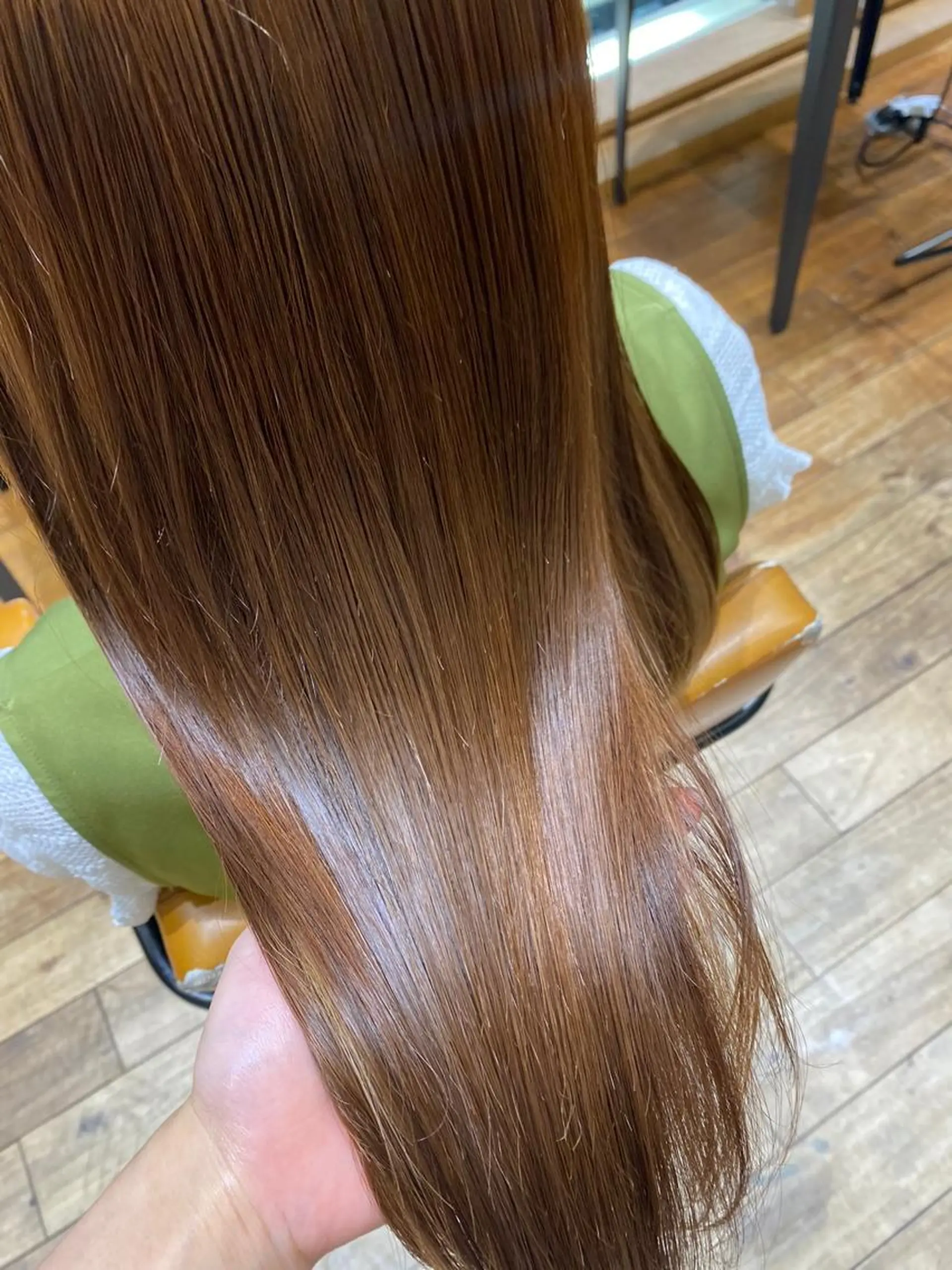 セミロング パーマ 髪質改善 縮毛矯正 カット 縮毛矯正 顔周り/くびれヘア 韓国ヘア💕風間るなのヘアスタイル