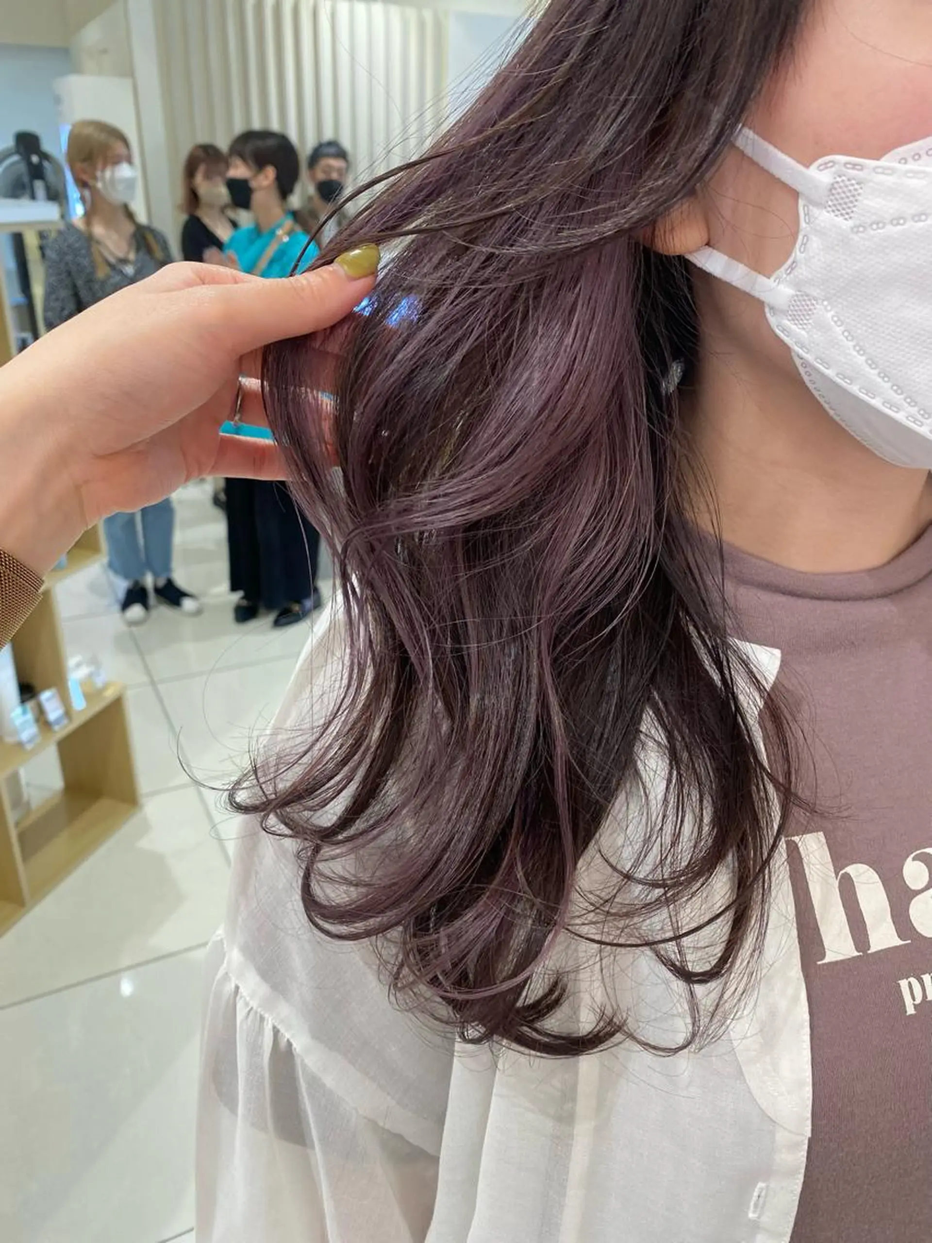 セミロング カラー marju銀座 マージュギンザのヘアスタイル