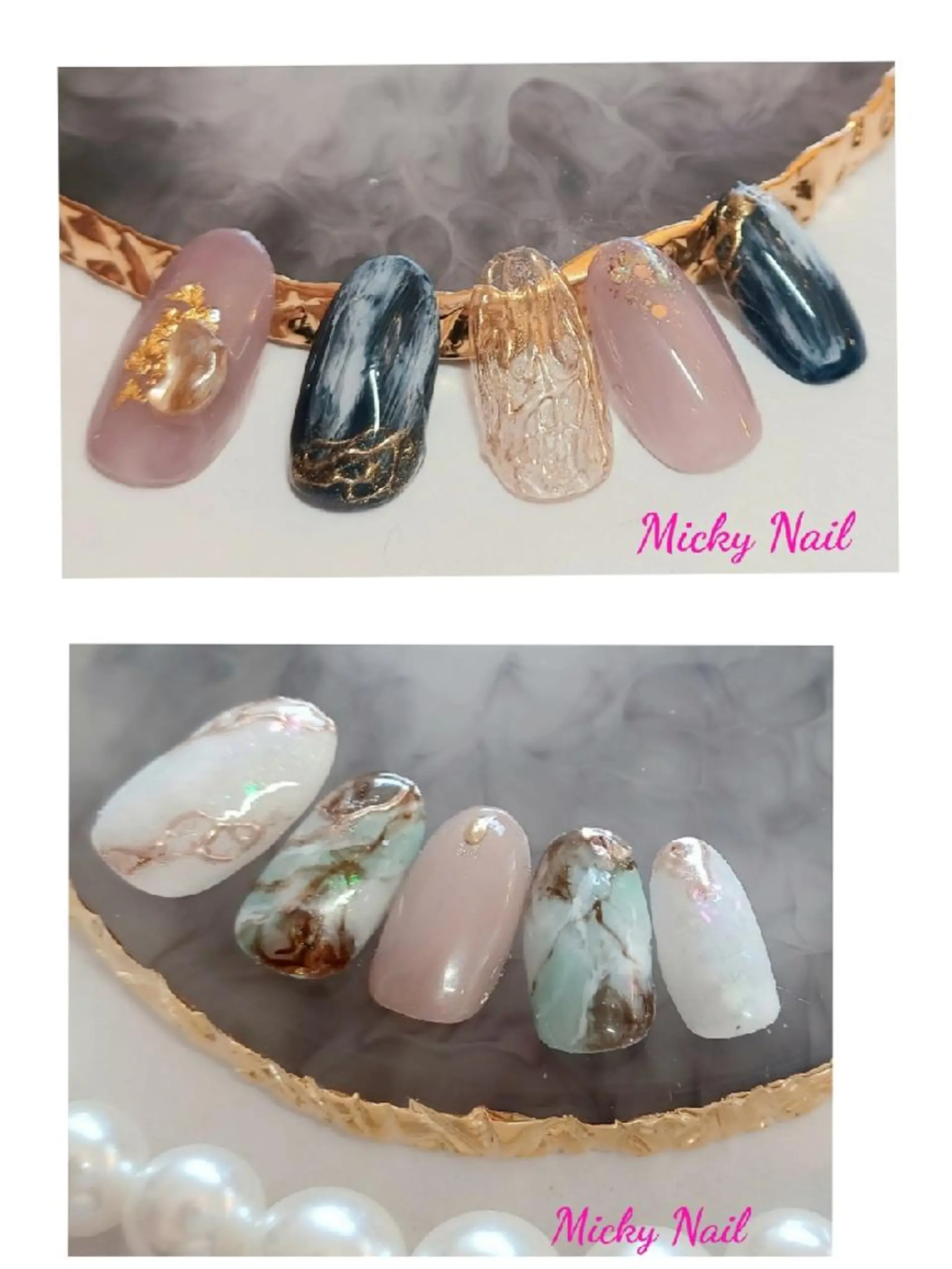 ネイル ニュアンスネイル ハンドネイル Micky nail chikushinoのネイルデザイン