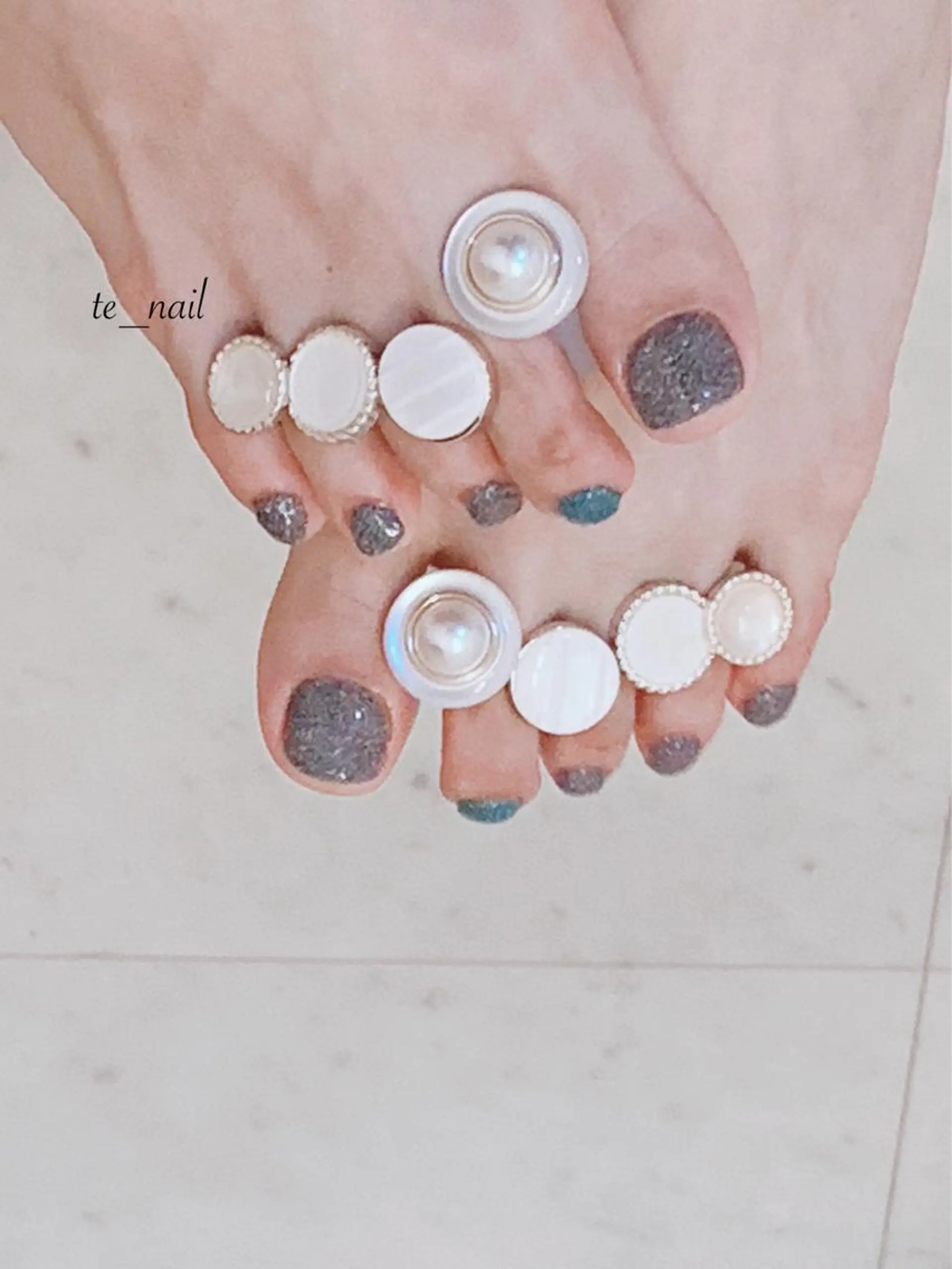 ネイル フラッシュネイル フットネイル ｔe_ nailのネイルデザイン