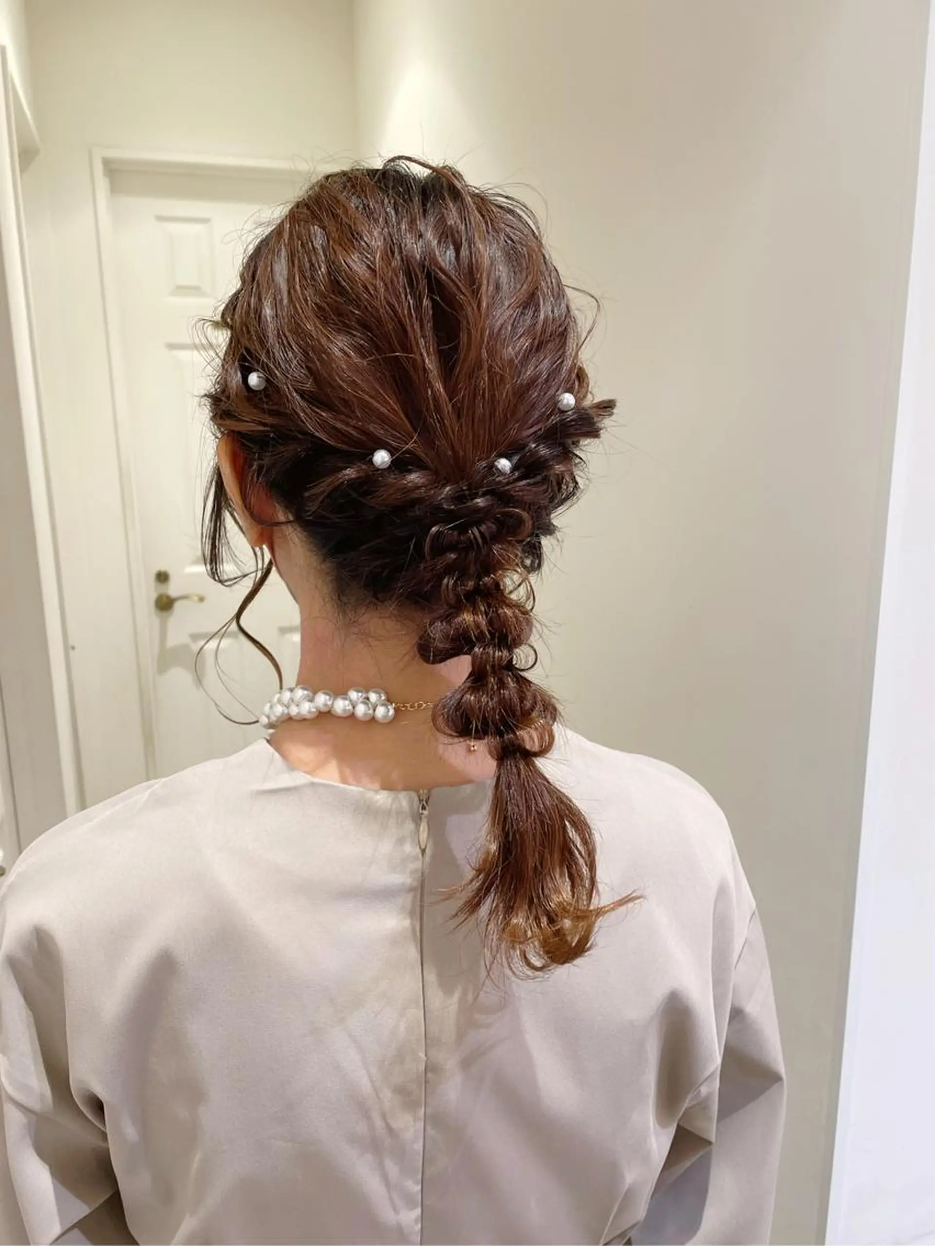 セミロング ヘアアレンジ エクステ/ハイトーン 🐏☁️miminaのヘアスタイル