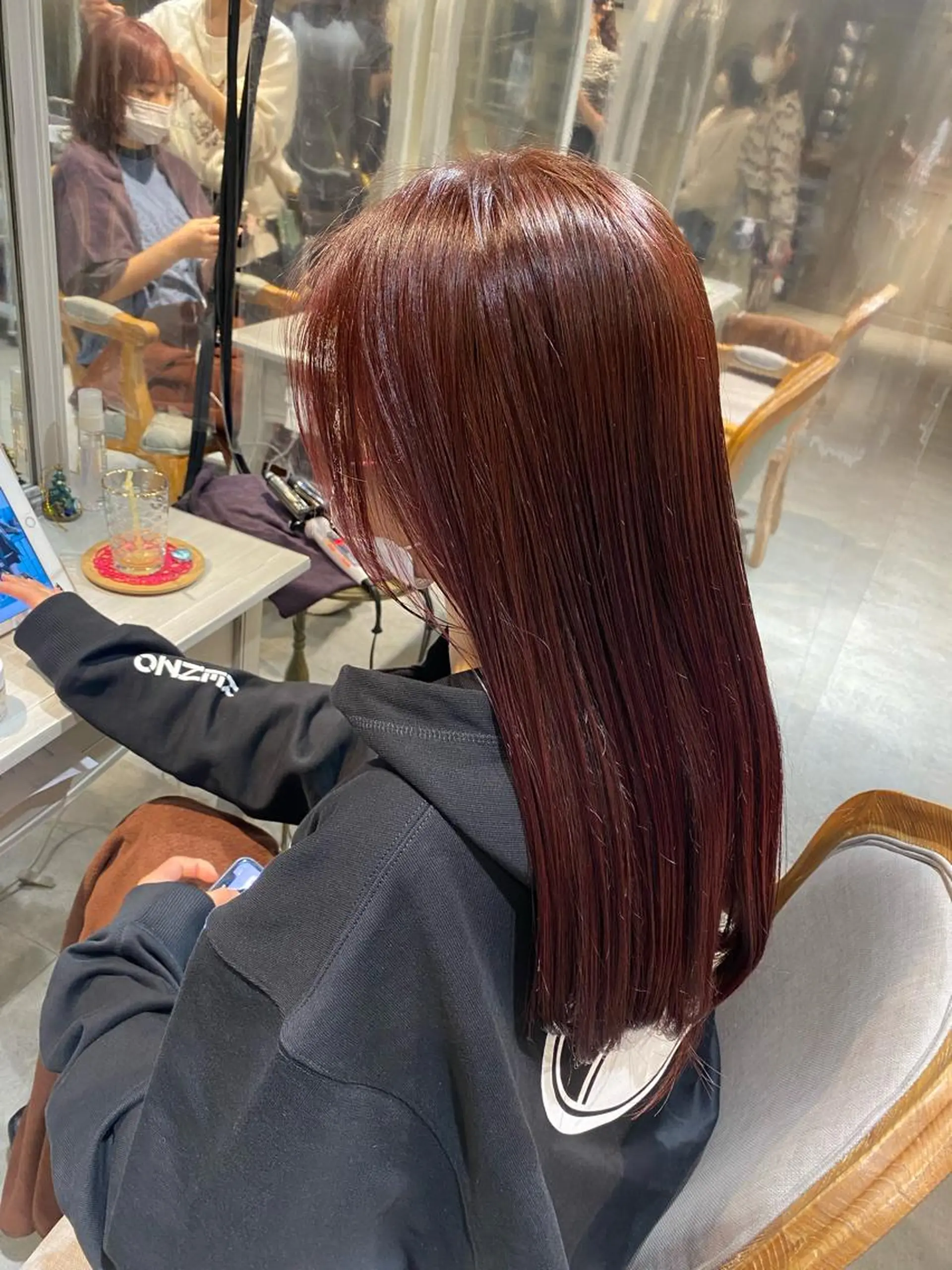 ロング カラー ヘアアレンジ 🫧ブリーチなし 透明感カラーゆん🫧のヘアスタイル