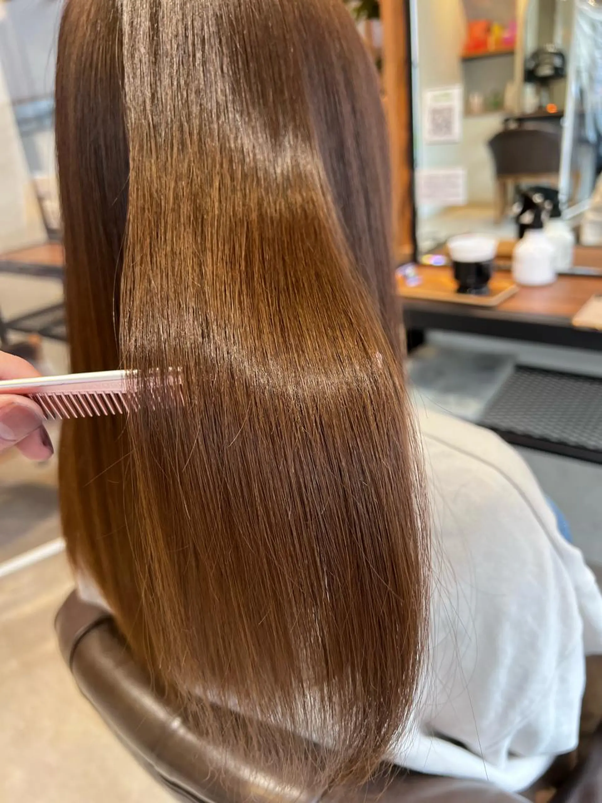 セミロング カラー 💎エクステ専門店 BIZE梅田🇰🇷のヘアスタイル