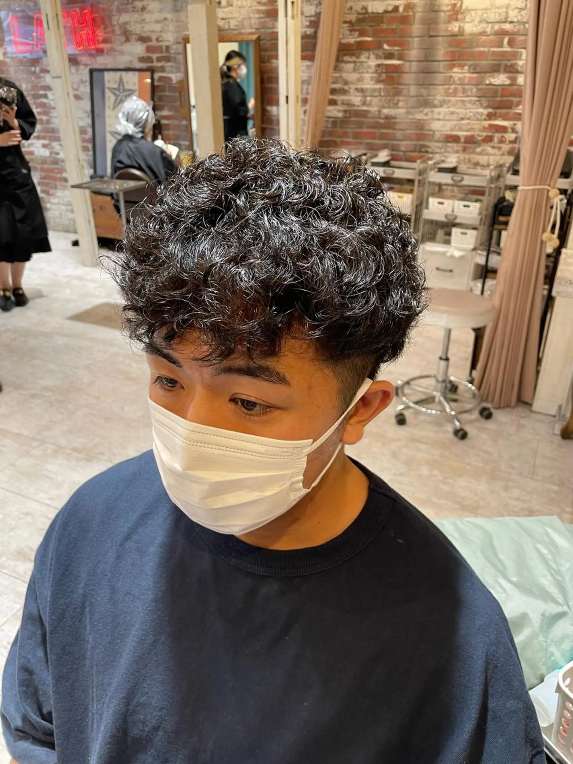 ショート パーマ メンズ OAK中目黒 Kazukiのヘアスタイル