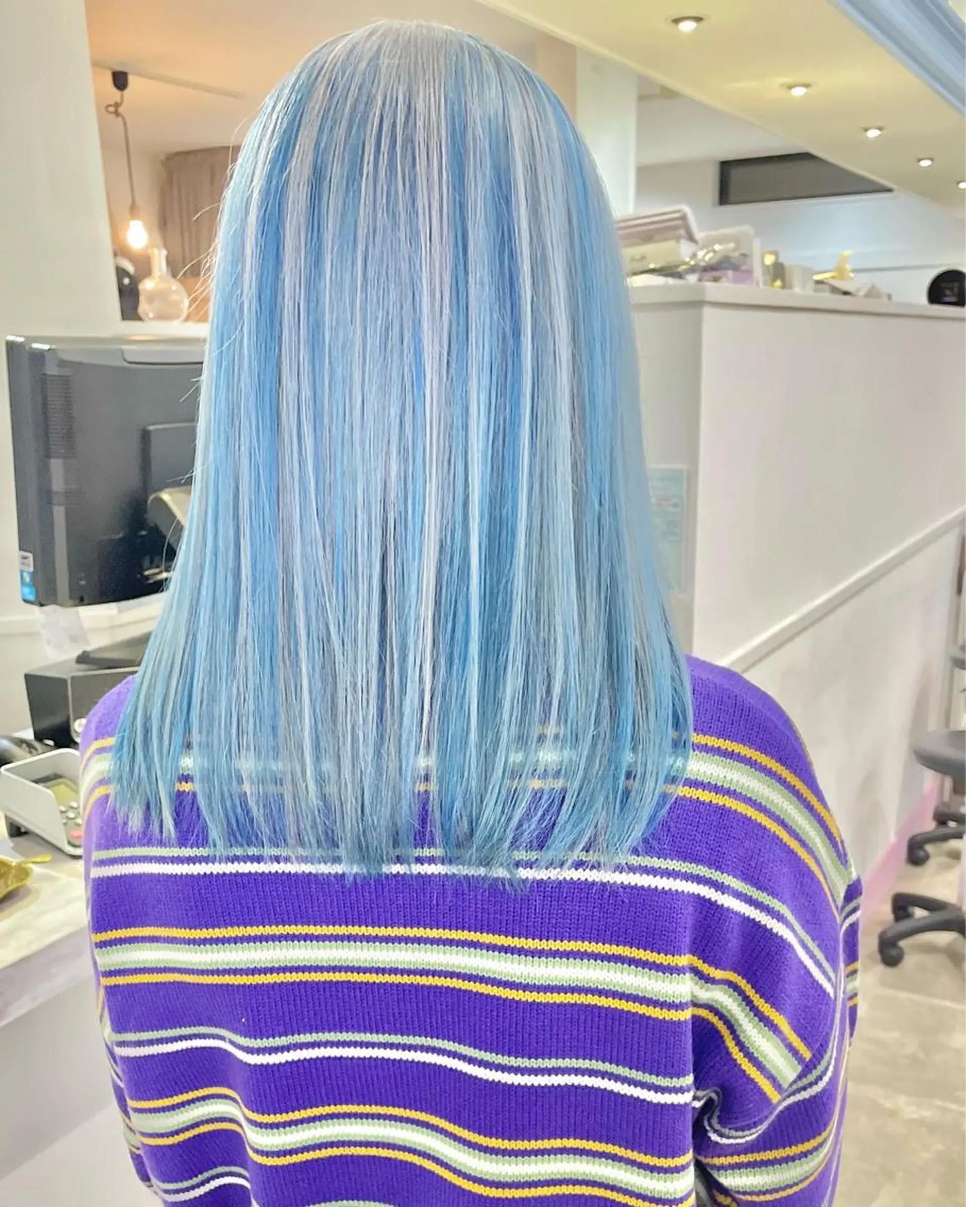 セミロング ヘアカラー トリートメント Lit所属・Lit.豊橋 夏目のヘアスタイル