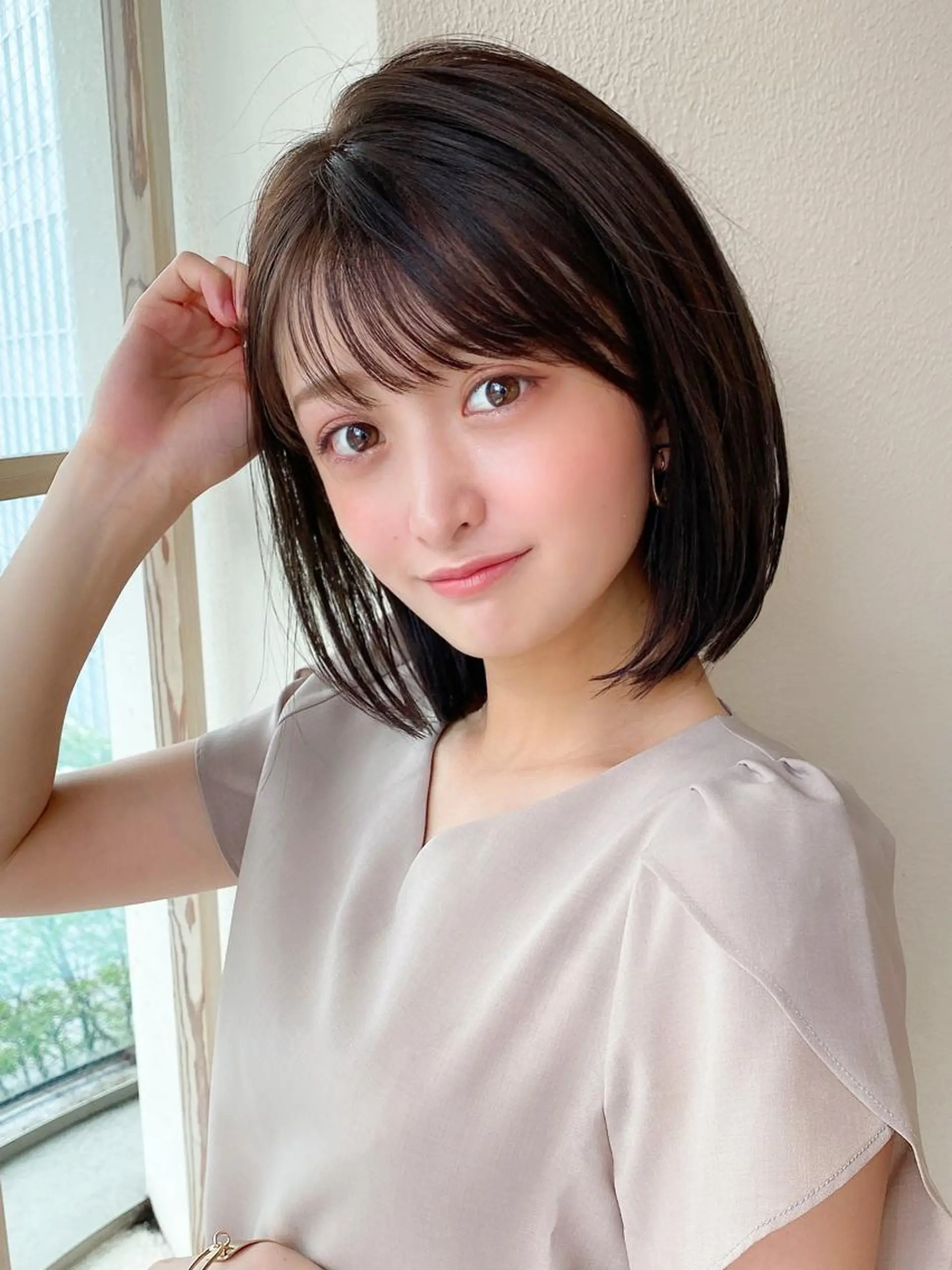 ミディアム カット ヘアカラー トリートメント 井上晃輔/ショート /ボブ/ミディアムのヘアスタイル