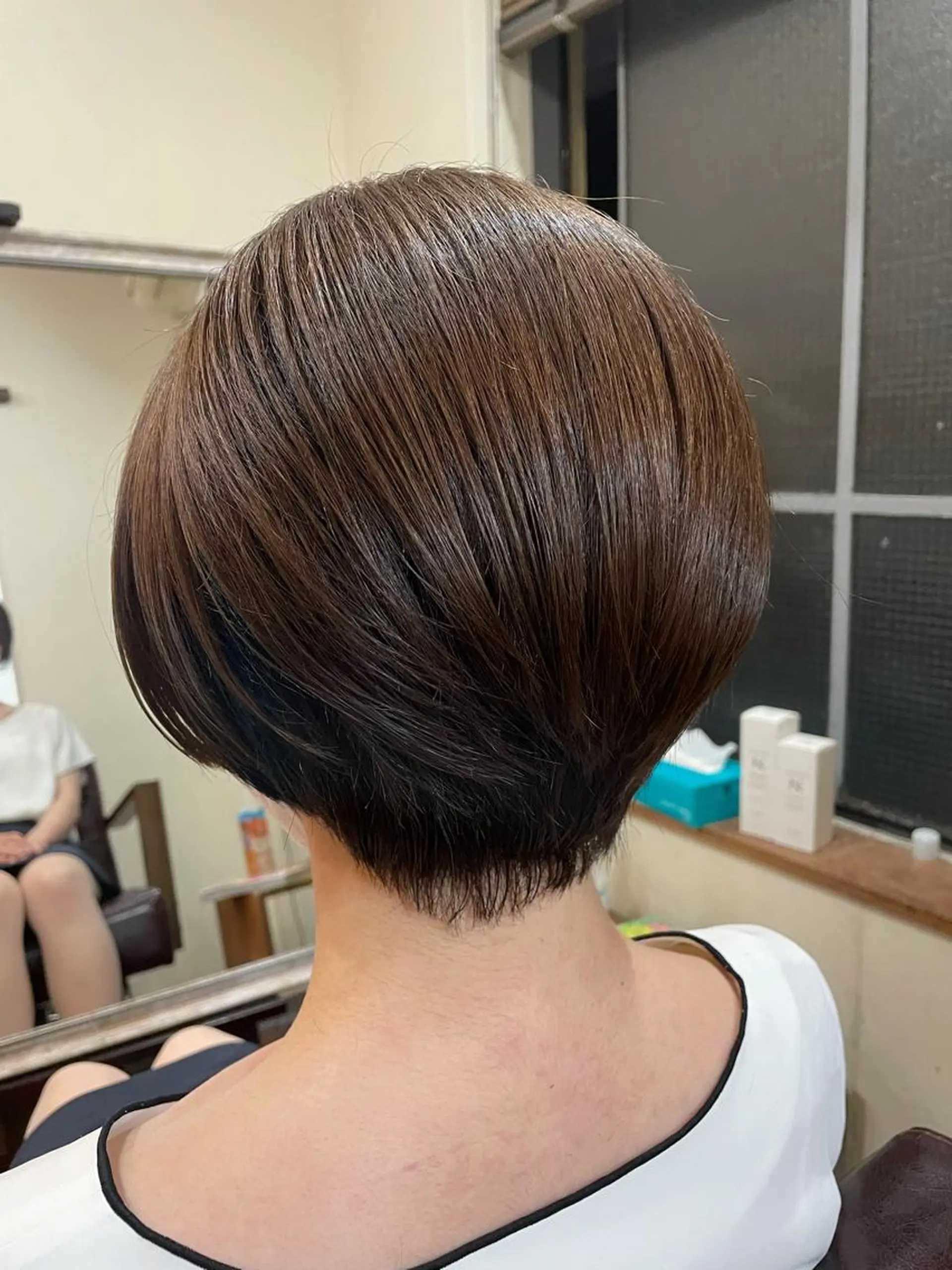ショート 丸みショート ショートヘア カット ヘアカラー トリートメント ヘッドスパ Lia所属・縮毛矯正の達人 ☆　松本のヘアスタイル