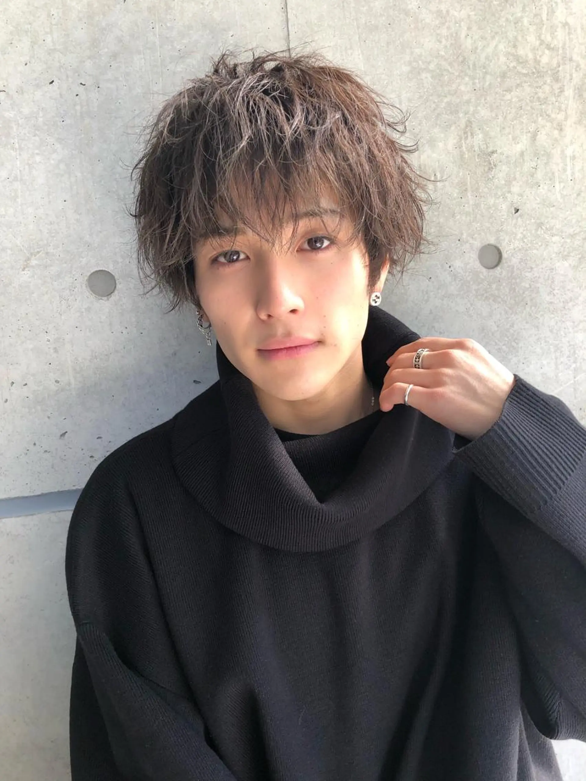 カラー パーマ メンズ BABY 艶髪暗髪ヘア💖達人のヘアスタイル