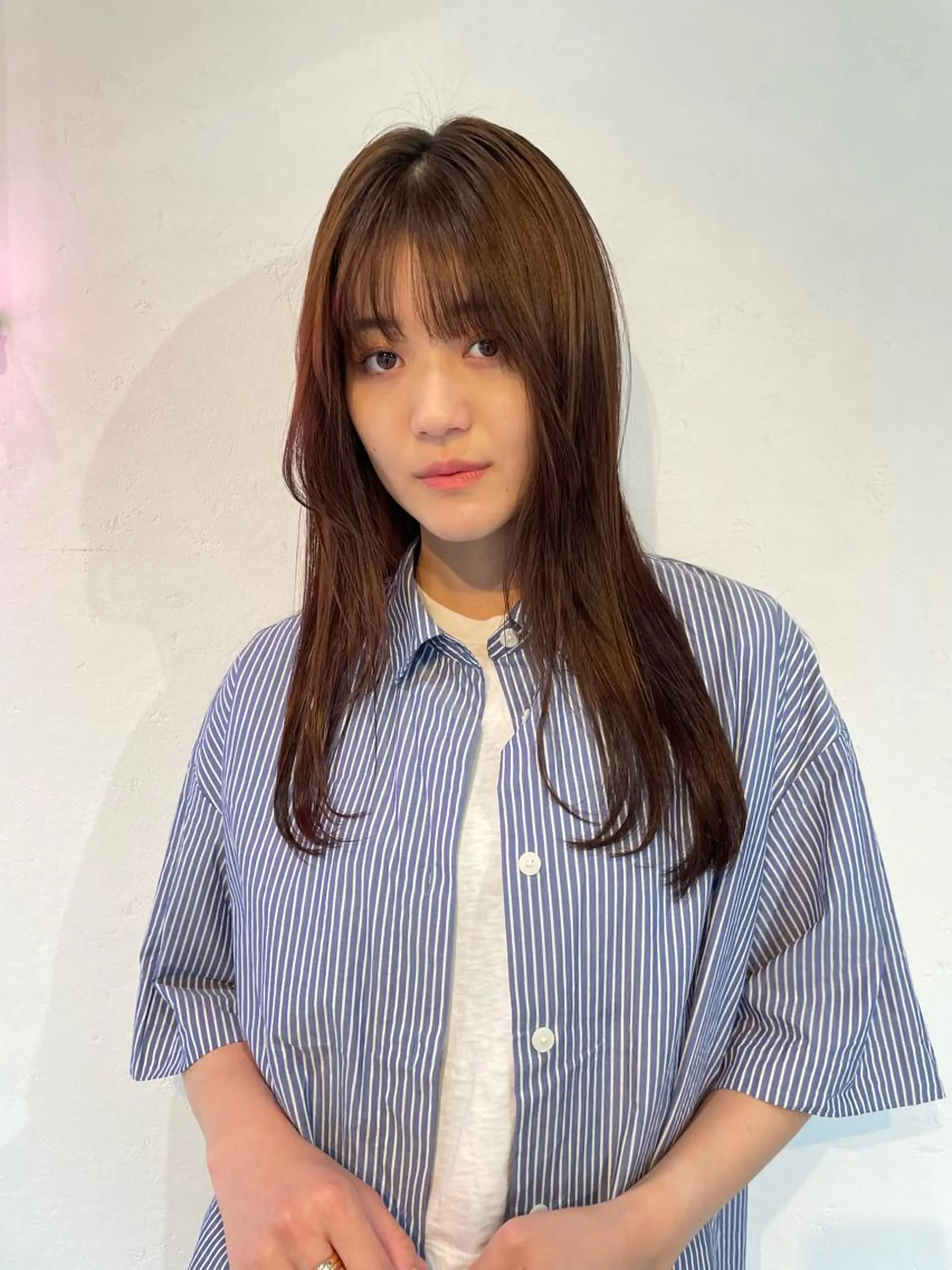 セミロング カラー カット ヘアカラー トリートメント SALOWIN下北沢所属・hazuki 🌝のヘアスタイル