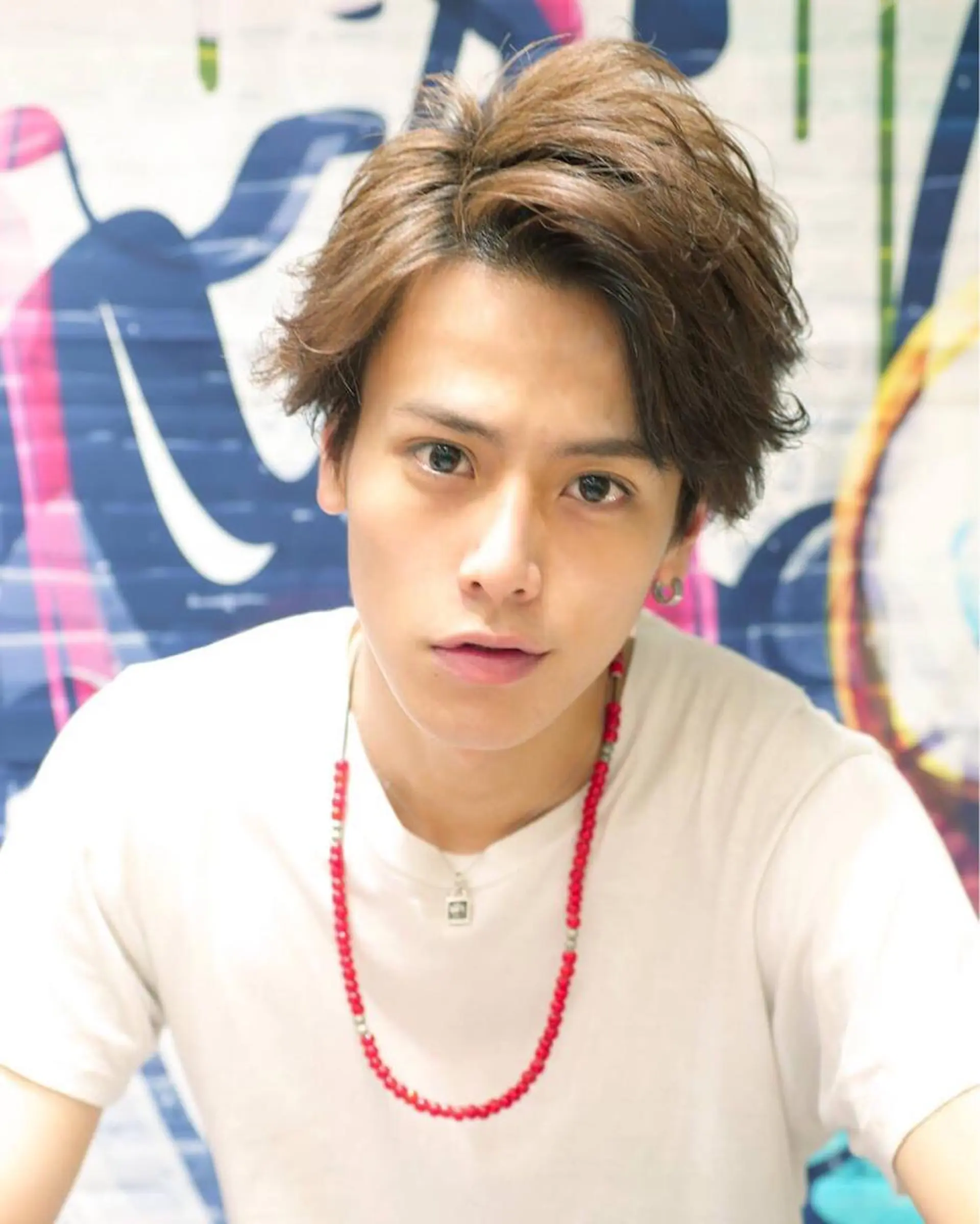 ショート カラー パーマ メンズ メンズパーマ Soleria /ソレリア所属・メンズカットのプロ 田中慎一のヘアスタイル