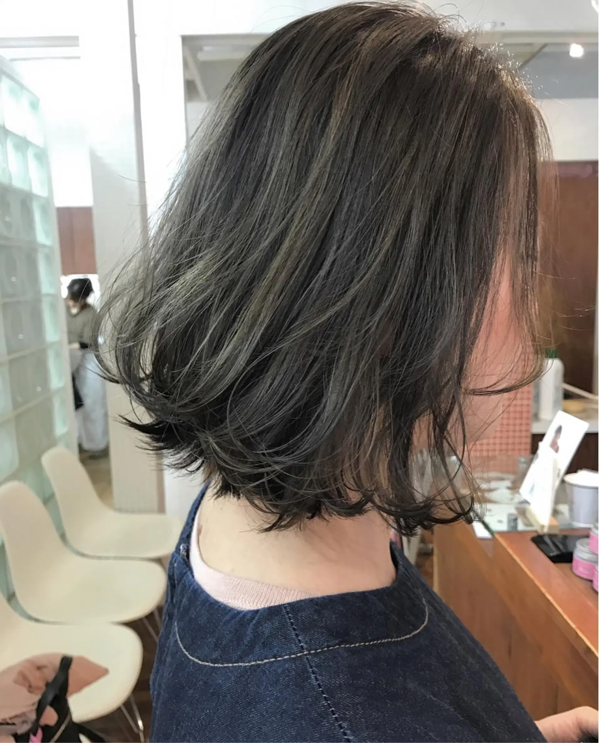 ミディアム カラー ニュアンスヘア☆樋口 希世☆のヘアスタイル