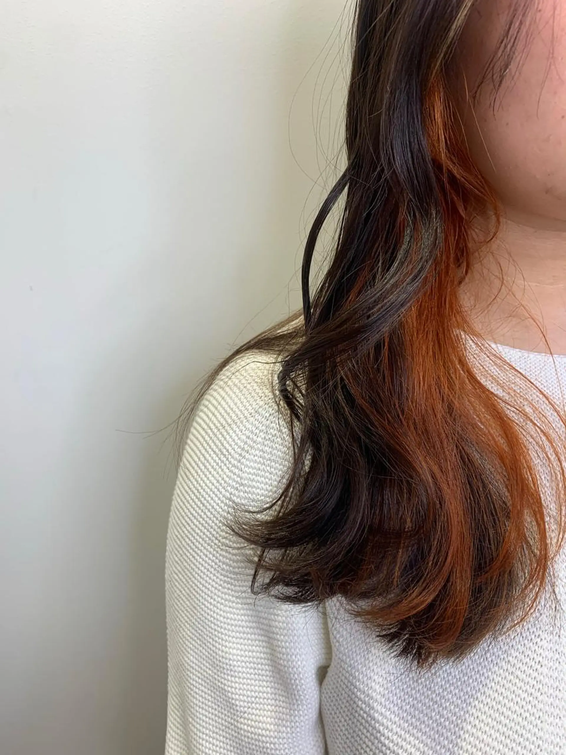 ロング カラー グレージュ オレンジ SALOWIN神戸三宮店所属・【美髪を叶える】中谷 彰宏（アキ)のヘアスタイル