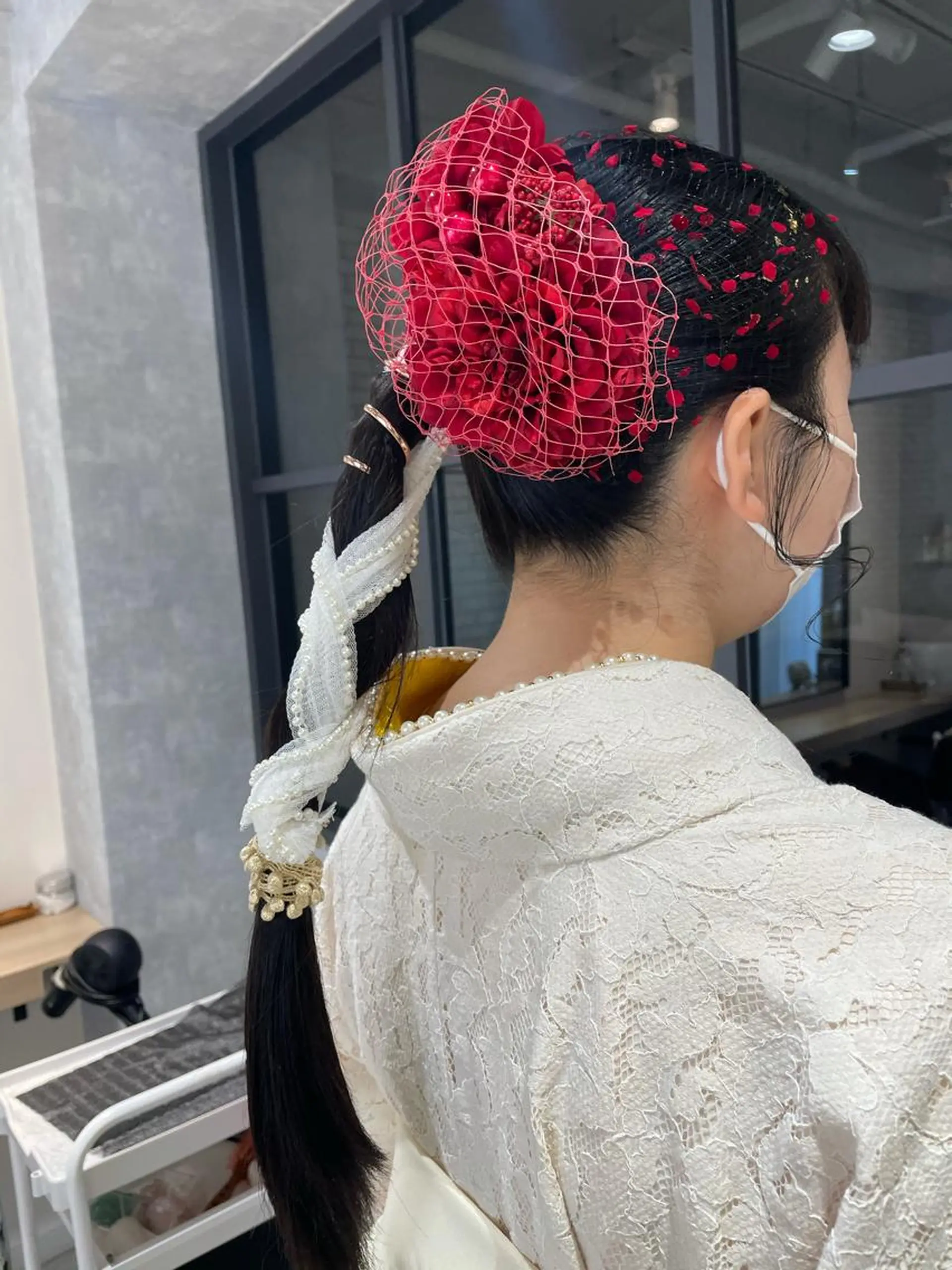 ロング ヘアアレンジ 着付け arrow🖤 もえみのヘアスタイル