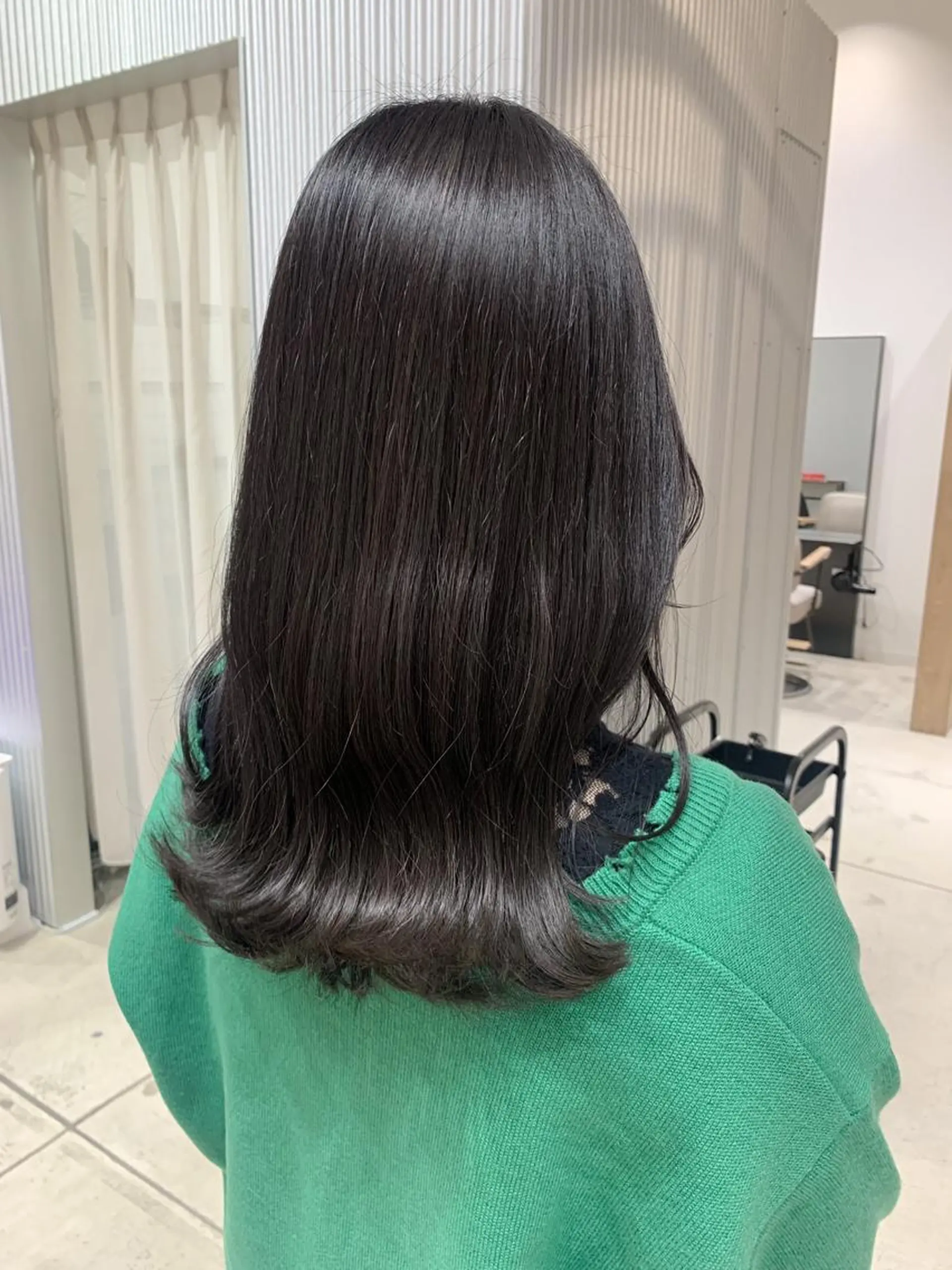 セミロング カラー ヘアアレンジ カット ヘアカラー トリートメント yuka .のヘアスタイル