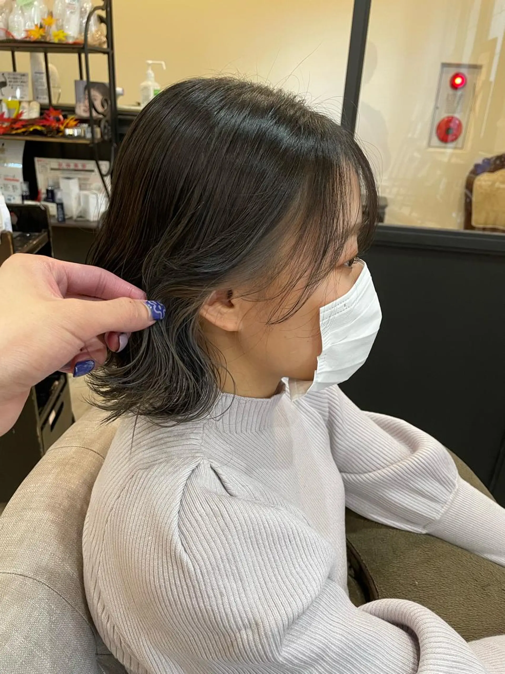 ミディアム 亀川蓮 Agu hairのヘアスタイル