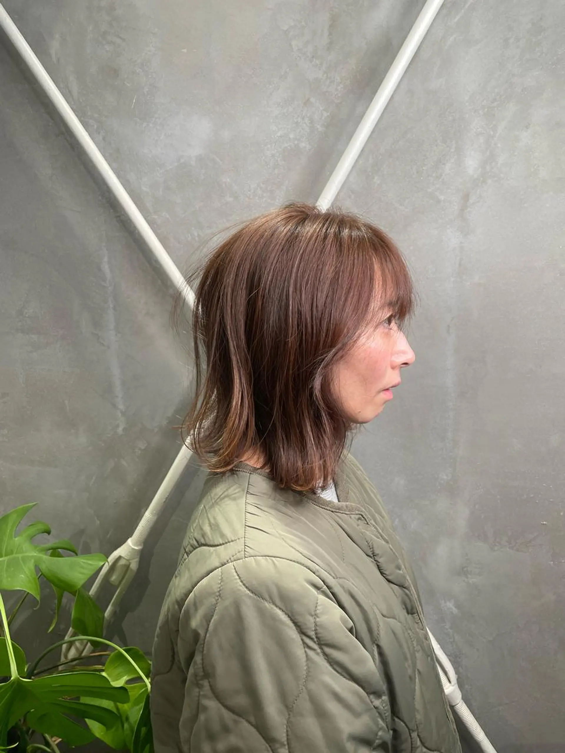 ミディアム カラー ハイライトカラー くびれヘア ハイライト 大人ショート🥂みつ はし こうだい🦕のヘアスタイル