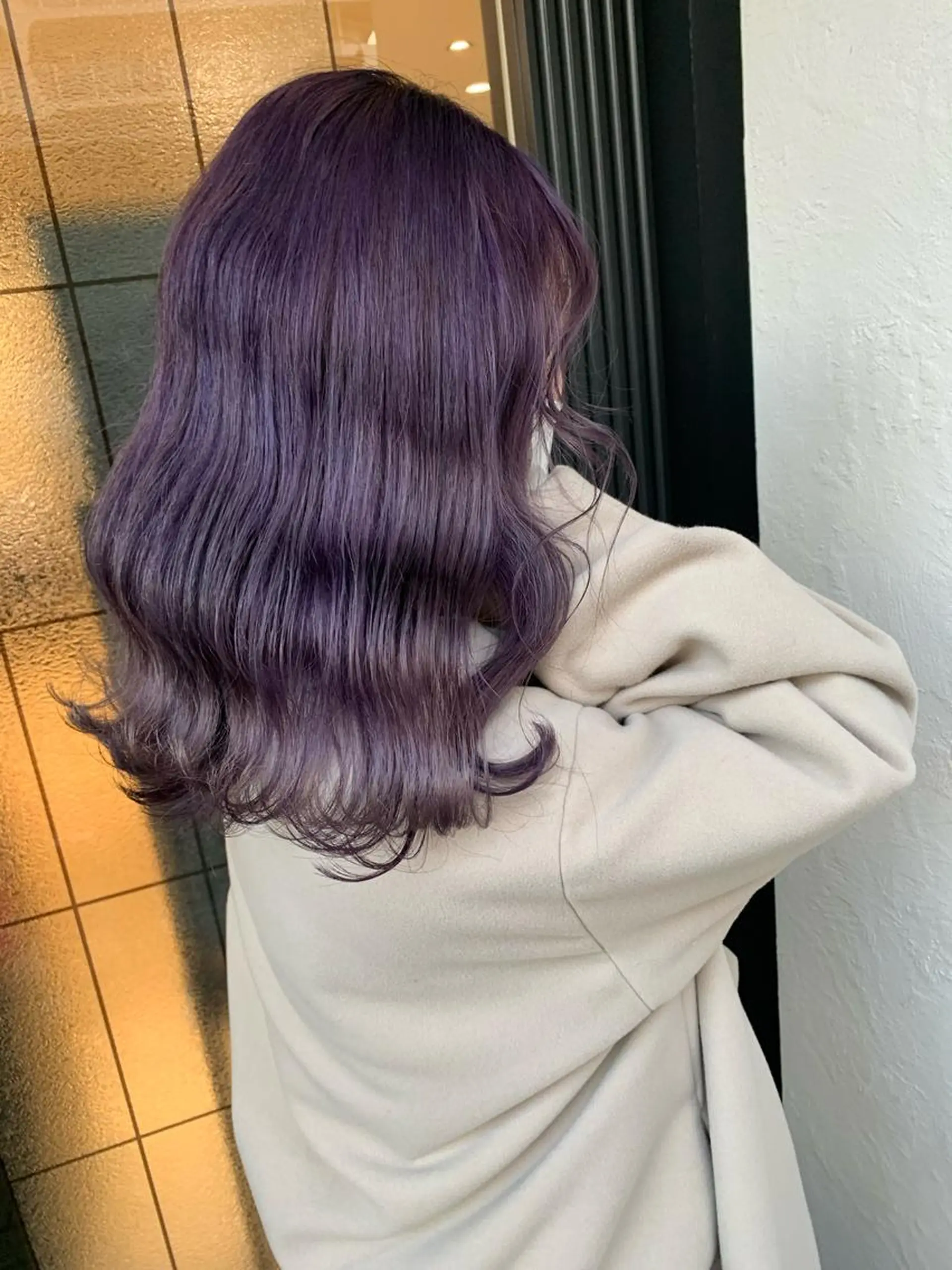 セミロング カラー 艶髪レイヤー上田 紗也🇰🇷💗のヘアスタイル