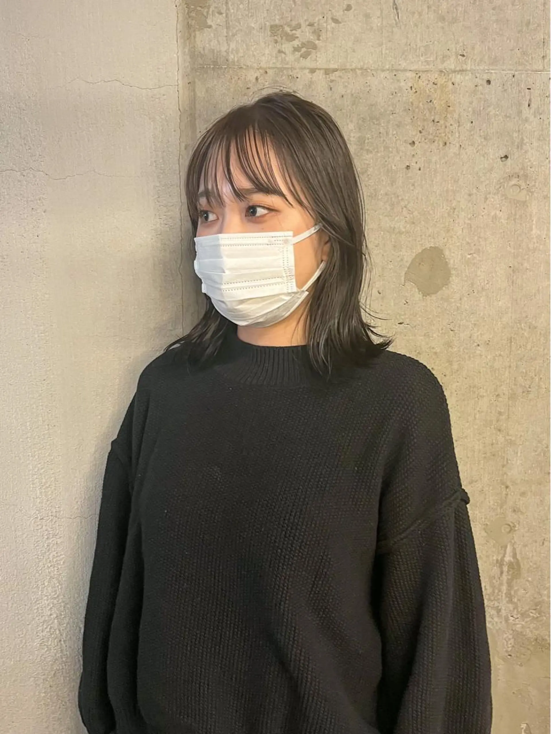 ミディアム カラー 透明感カラー オリーブカラー カット こっくりカラー/艶髪 /amy.山口瑞稀のヘアスタイル