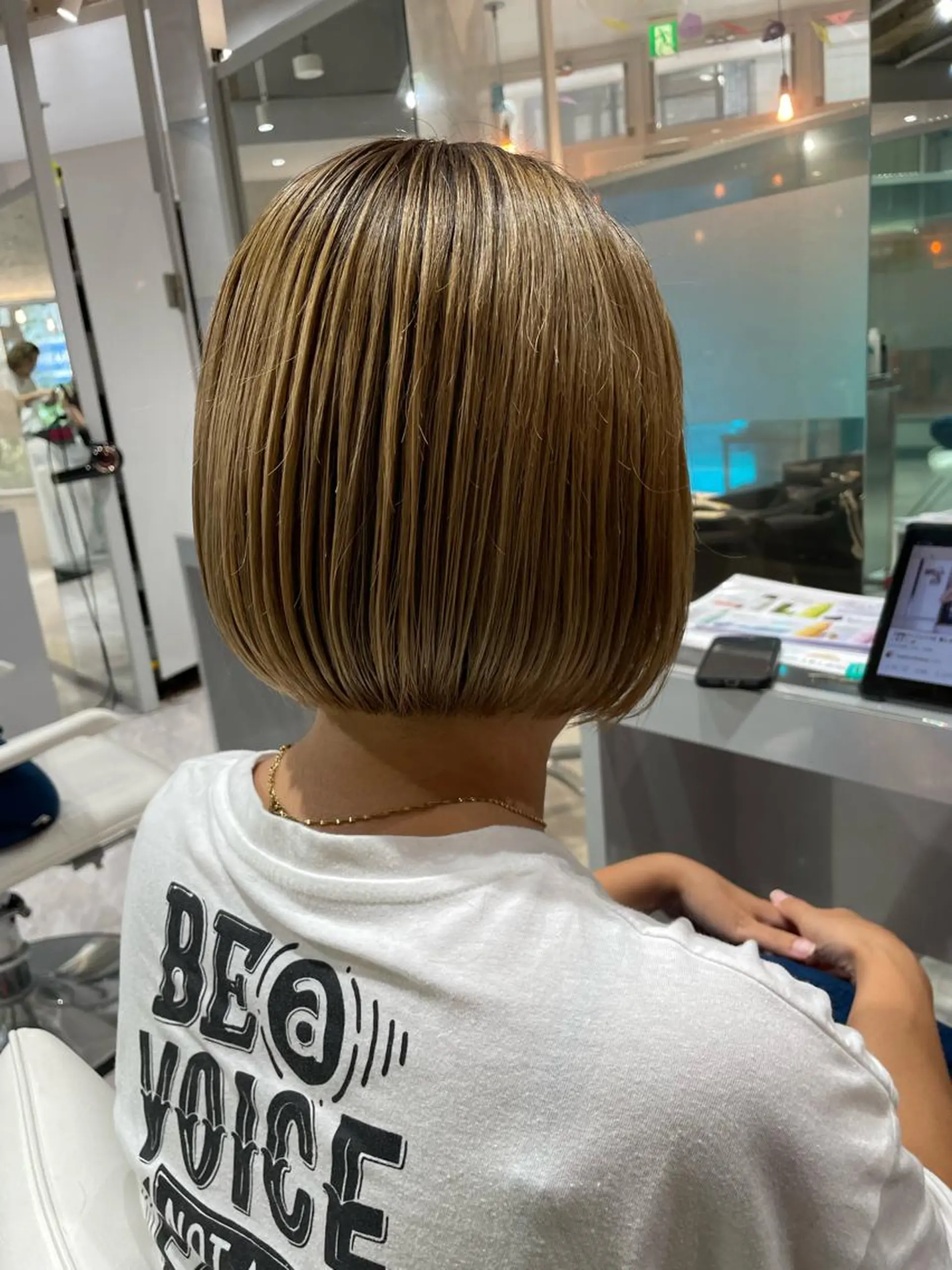 ショート ハイトーン/ボブ /Riimooaのヘアスタイル