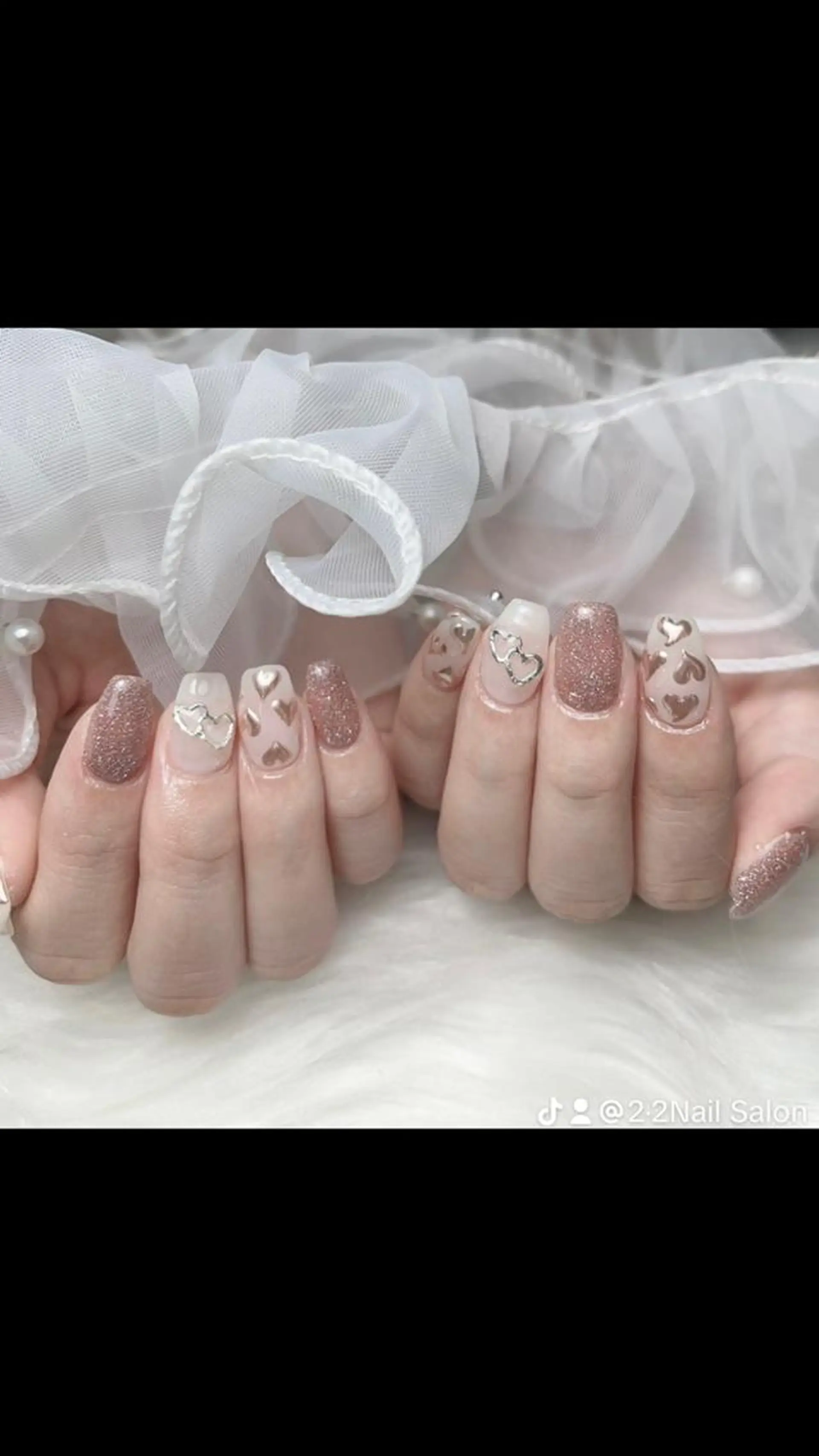 ネイル Shis_🦄shi 韓国風キラキラネイルのネイルデザイン