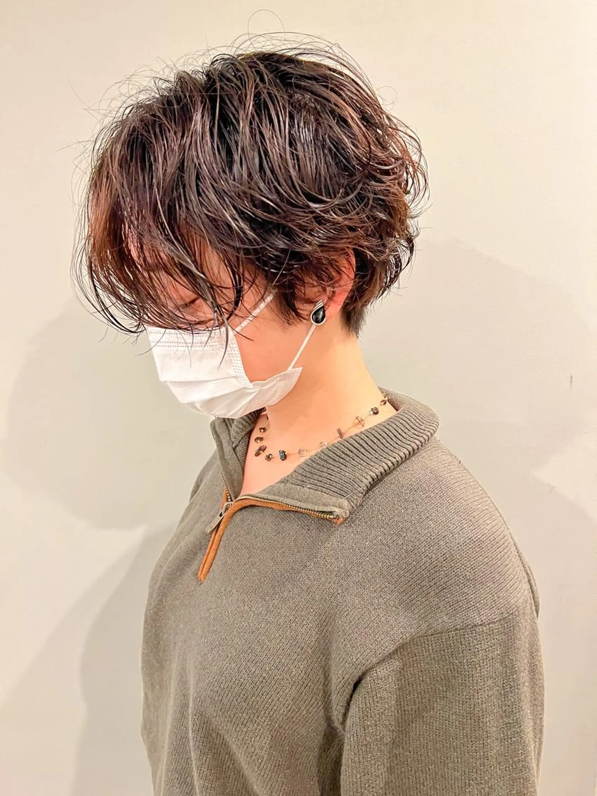 ショート パーマ ミディアムパーマ /癖毛パーマのヘアスタイル