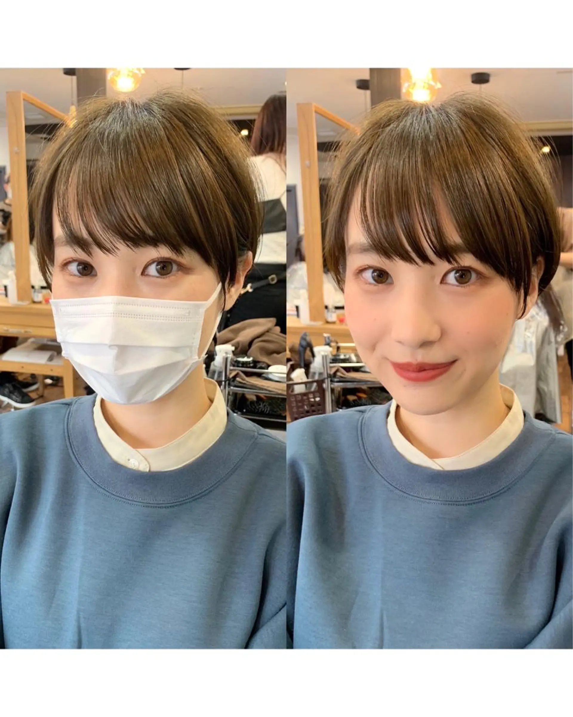 ショート カラー 縮毛矯正/ショート/ レイヤー/畑中正敏のヘアスタイル