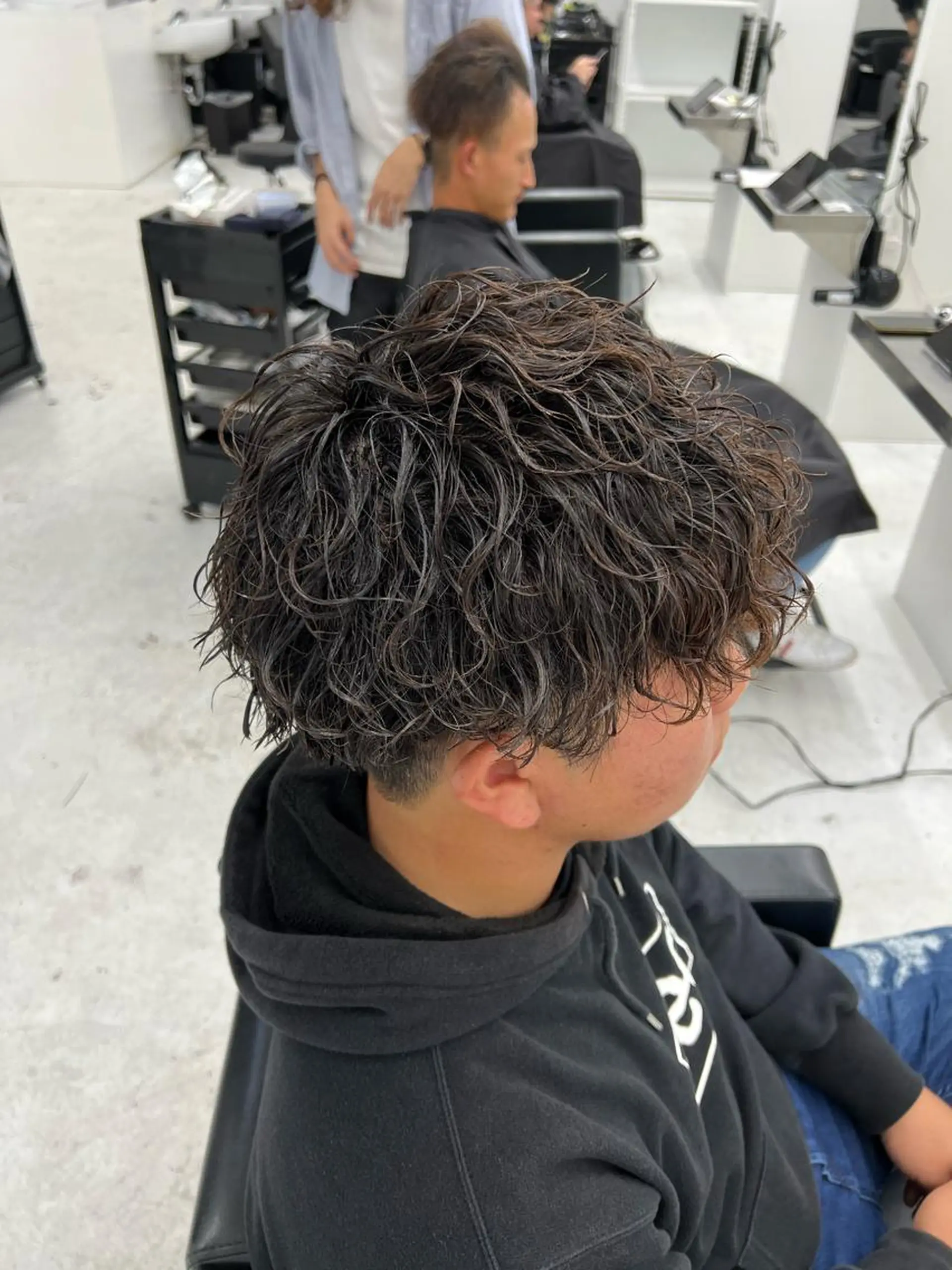 パーマ メンズ カット パーマ 柏メンズカットパーマ NO.1タイチのヘアスタイル