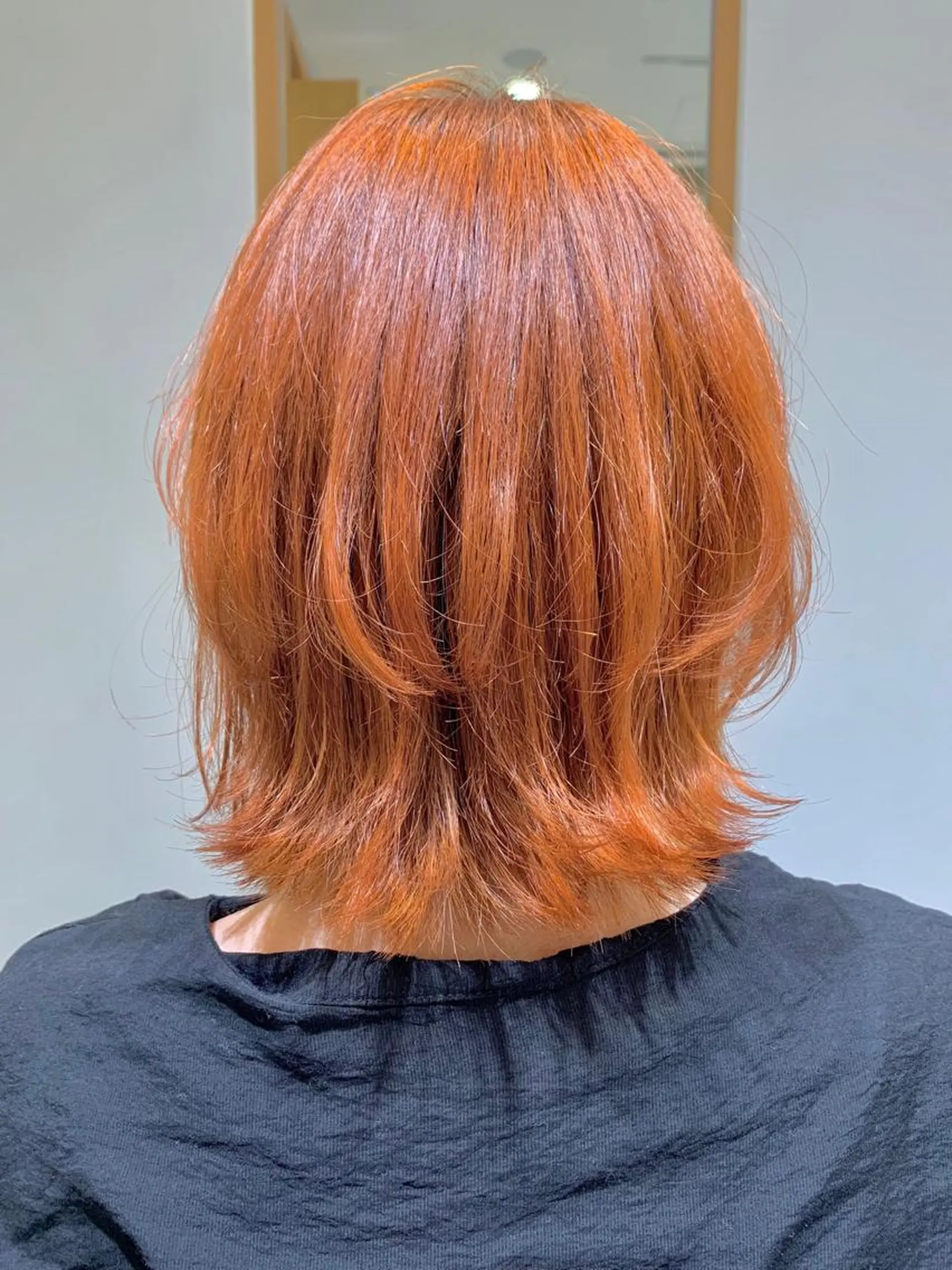 ミディアム カラー オレンジ Hitotose代表 中島和樹のヘアスタイル