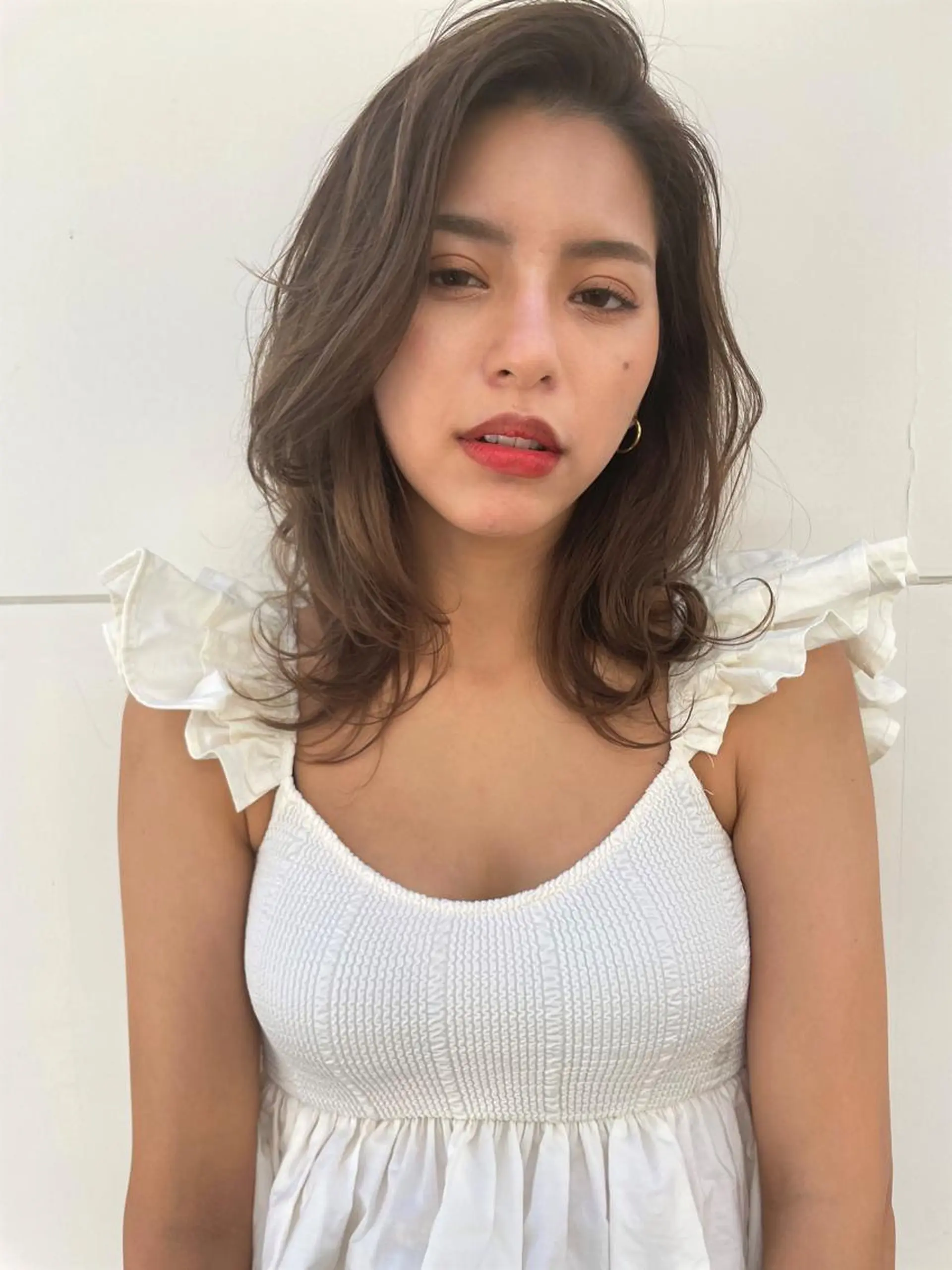 ロング カラー 韓国風ハッシュカット 🇰🇷オリーブ職人のヘアスタイル