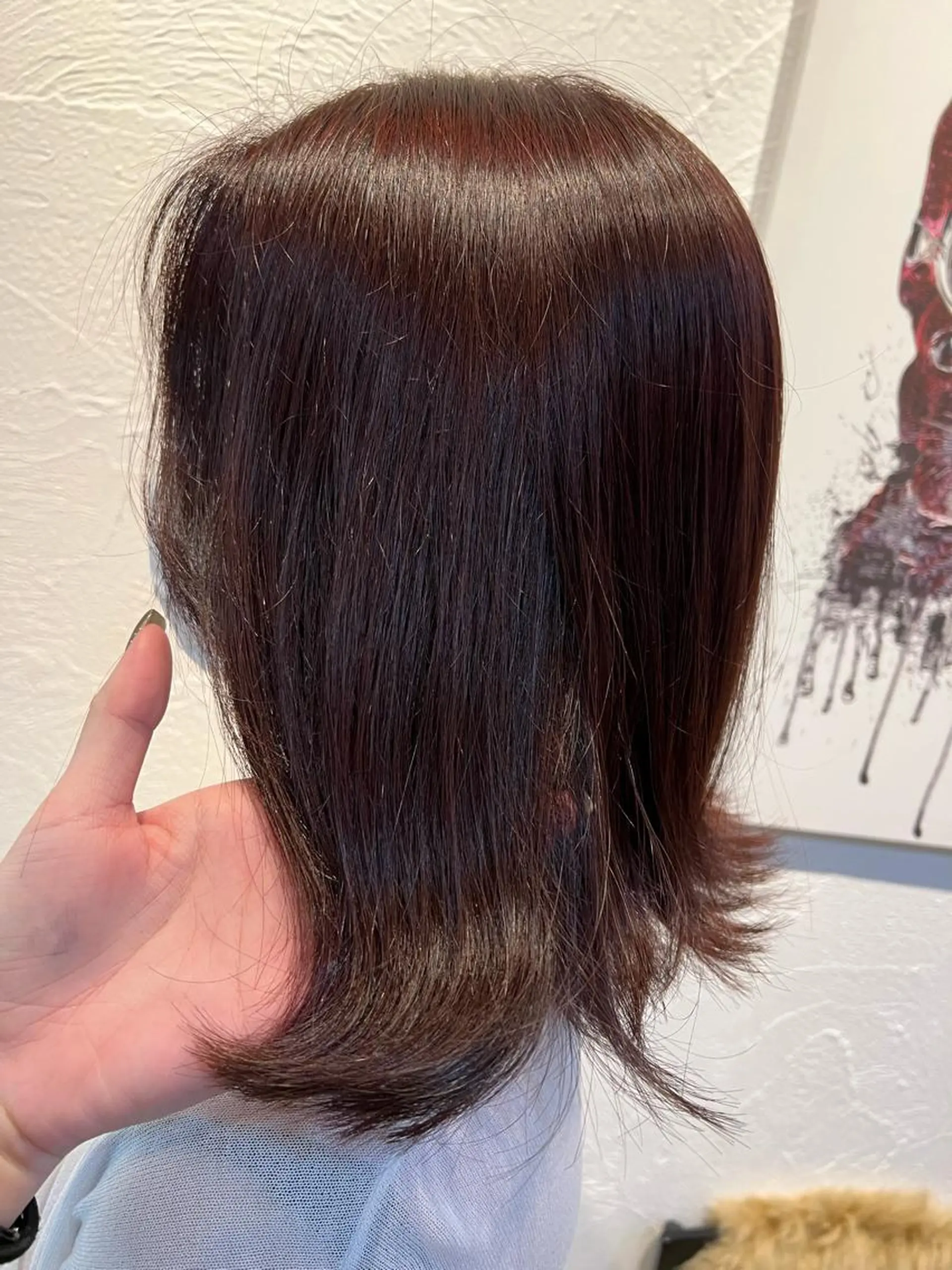 ミディアム カラー ブラウンカラー ピンクカラー ピンクブラウン over hair by La fith所属・mia over hairのヘアスタイル