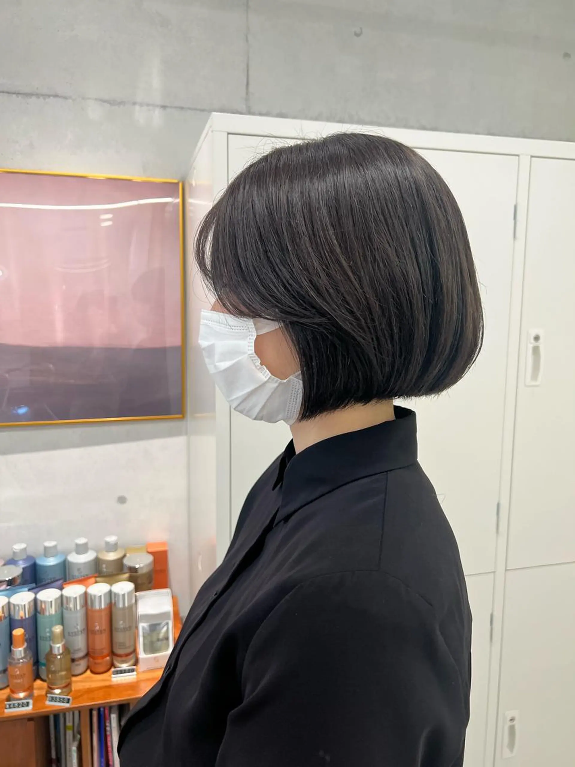 ショート カラー ブリーチ 透明感カラー ブリーチなしカラー ボブ 韓国風ヘア カット ヘアカラー トリートメント 韓国ヘア☁️ mitsukiのヘアスタイル