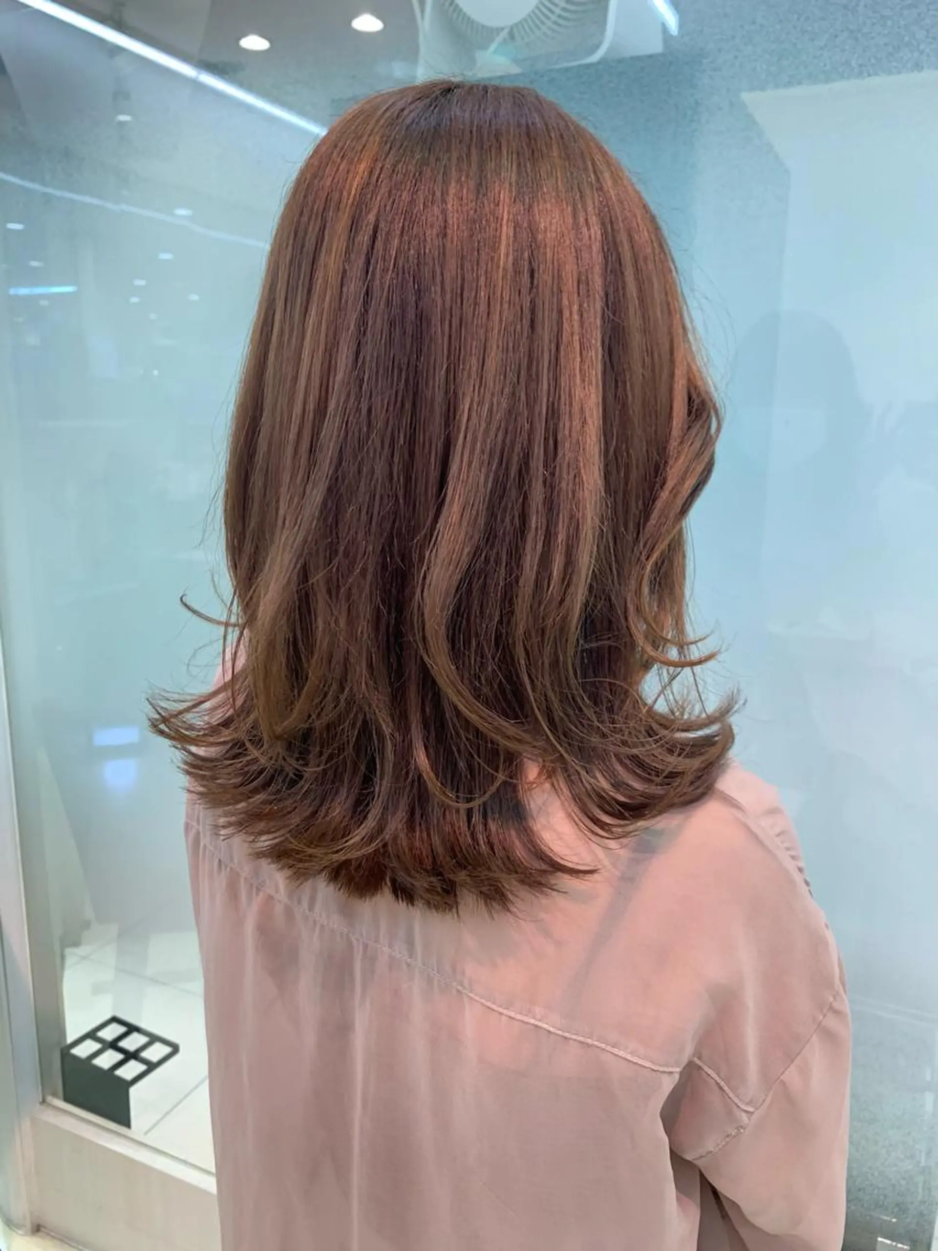 ミディアム カラー 似合わせカラー/艶 髪質改善/ヨシザキのヘアスタイル