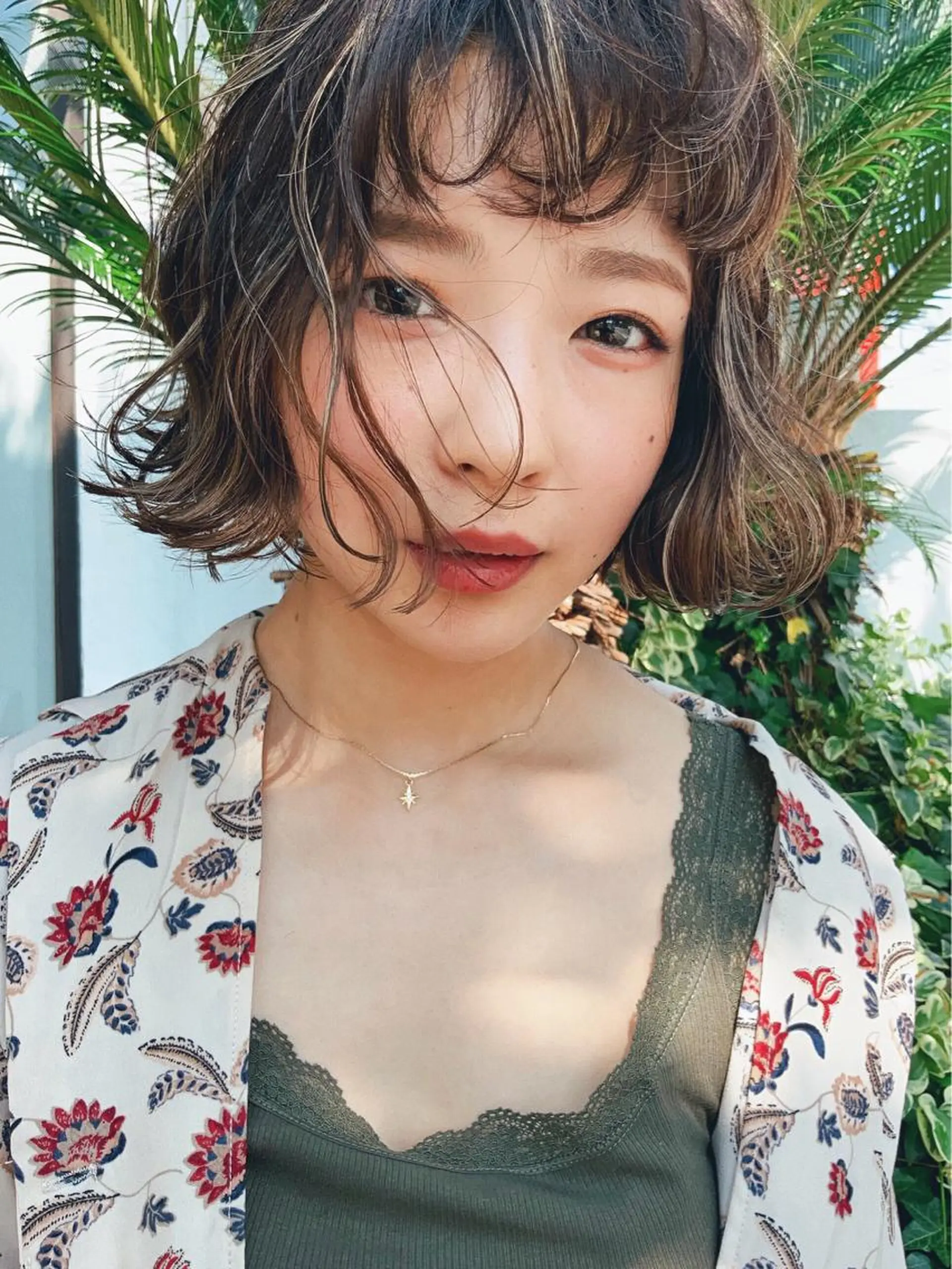 ショート ボブ ハイライト メンズカット特化柏駅 徒歩3分LOUのヘアスタイル