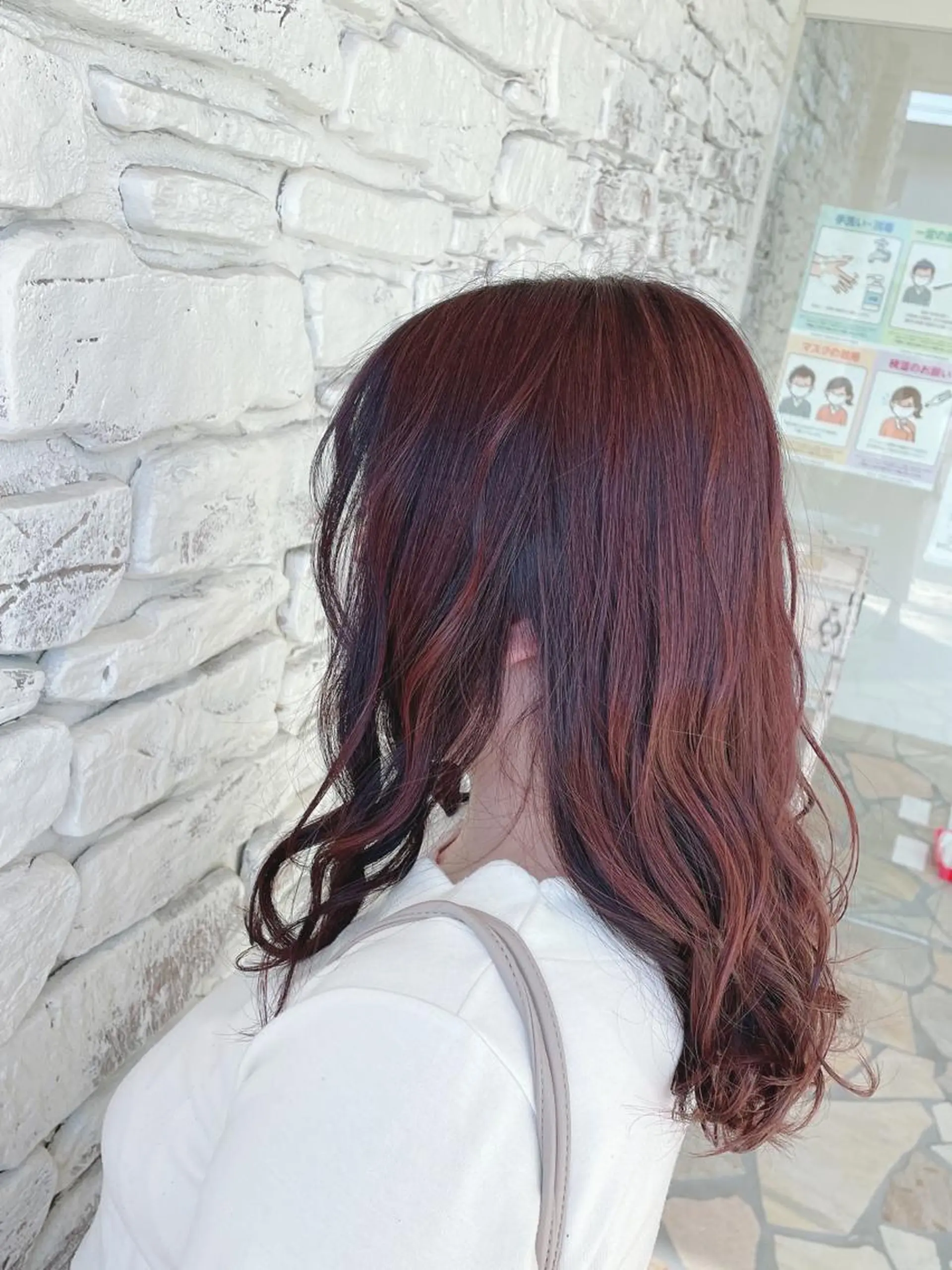 ミディアム カラー 加藤 菜々香のヘアスタイル