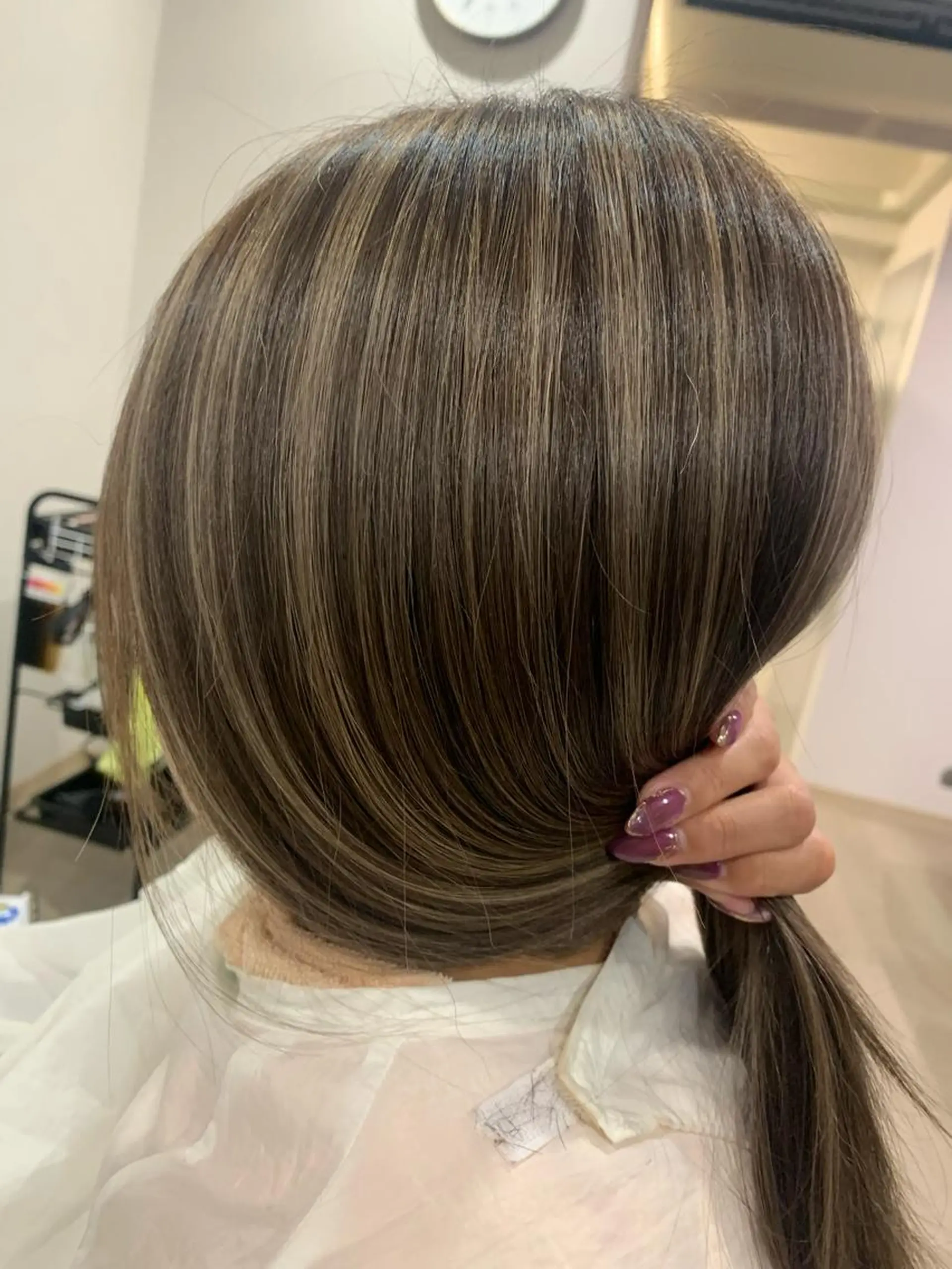 カラー グレージュ ハイライトカラー ヘアカラー トリートメント hair & spa Nalu所属・hair & spa Naluのヘアスタイル