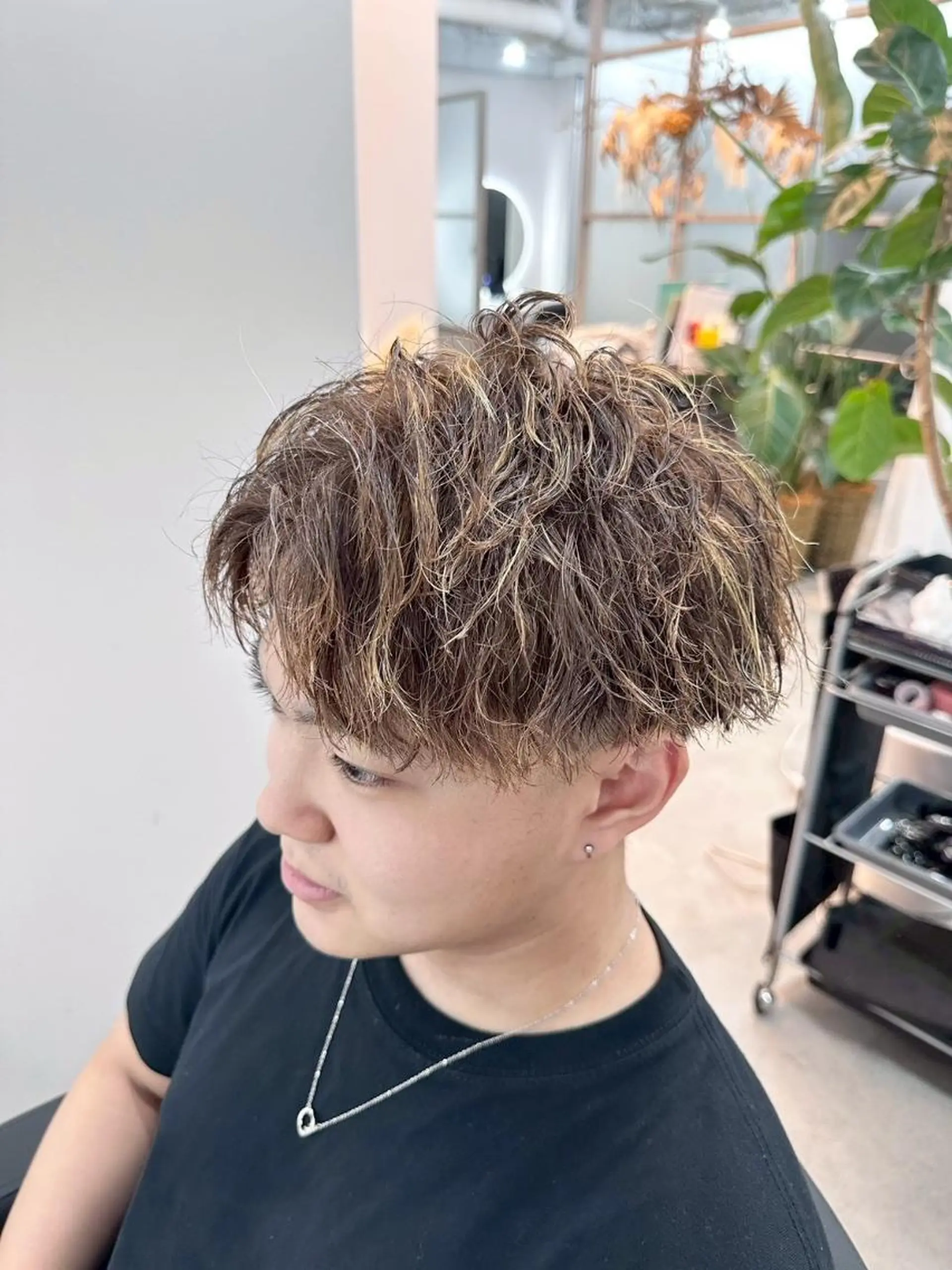 ショート カラー メンズ ヘアカラー トリートメント ALLEN hair 京橋店のヘアスタイル